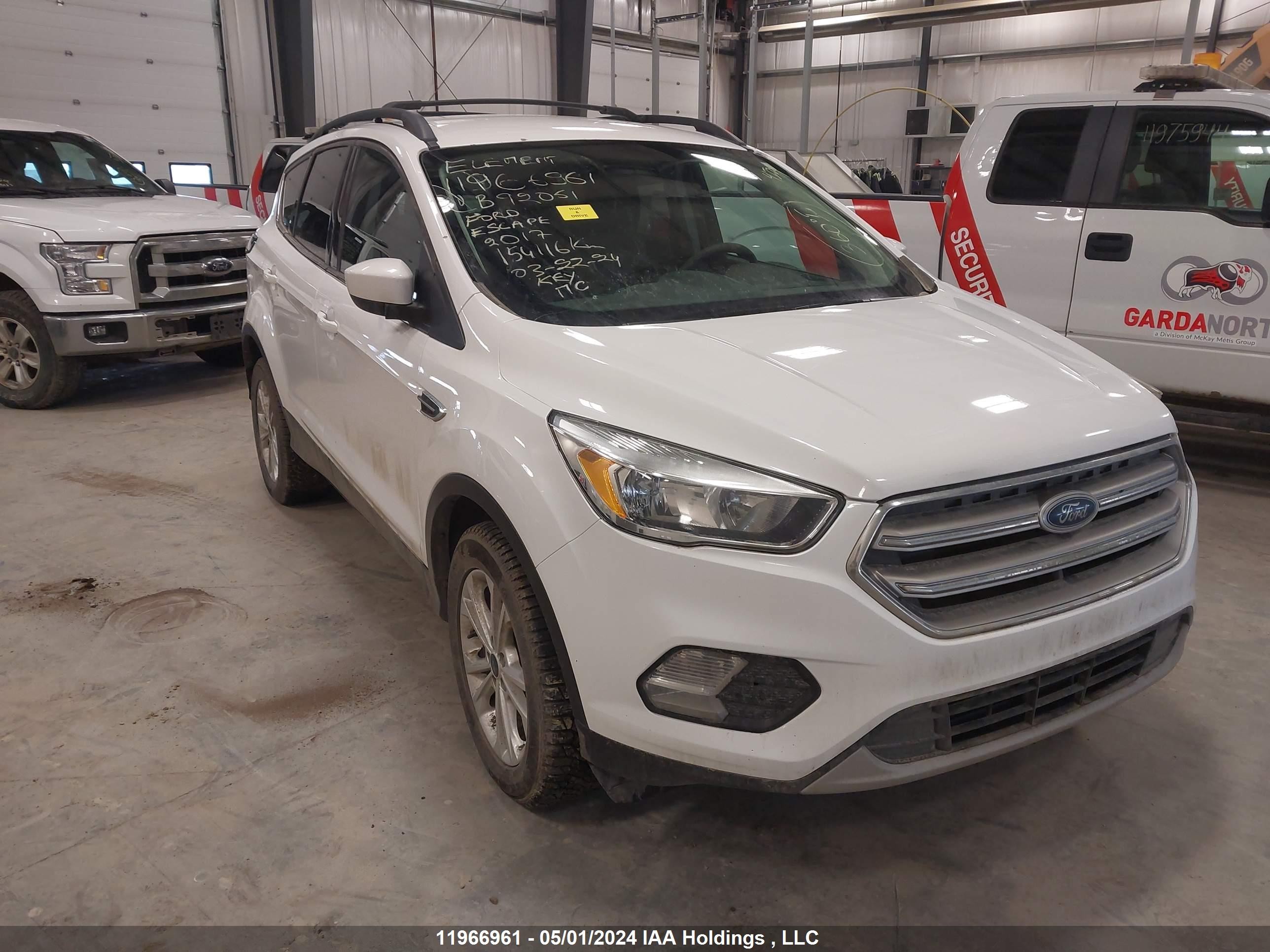 FORD ESCAPE 2017 1fmcu9g96hub92051