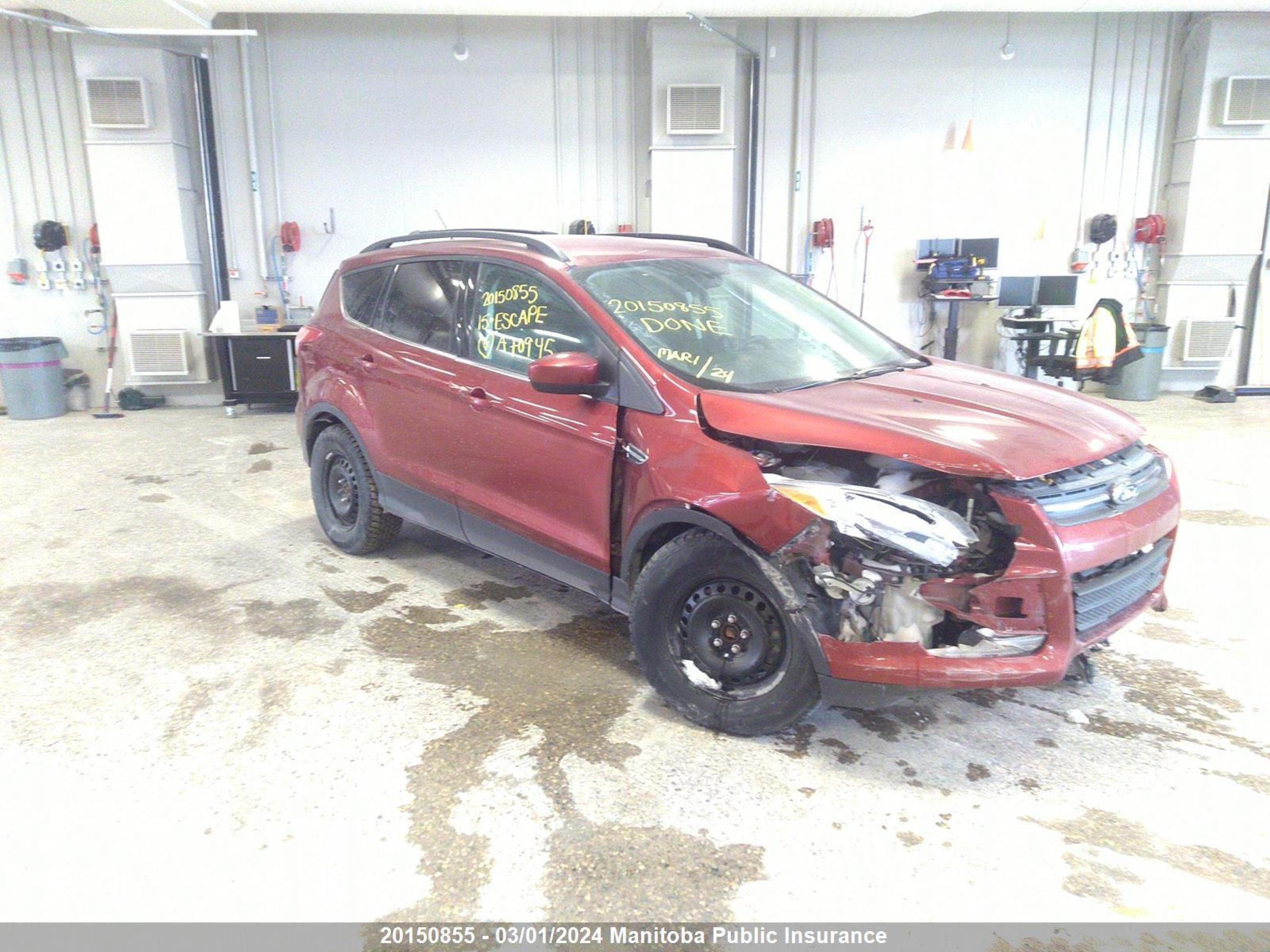 FORD ESCAPE 2015 1fmcu9gx2fua70945