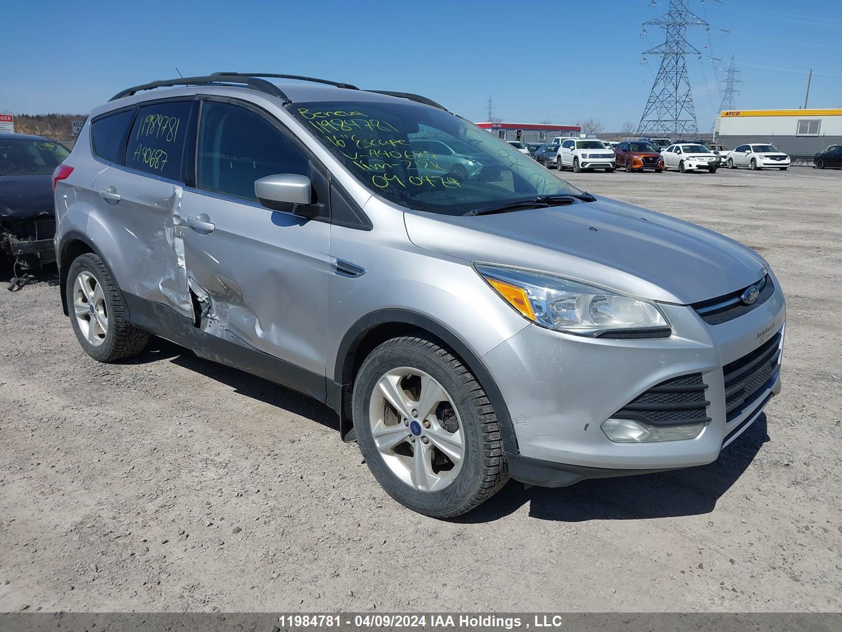 FORD ESCAPE 2016 1fmcu9gx8gua40687