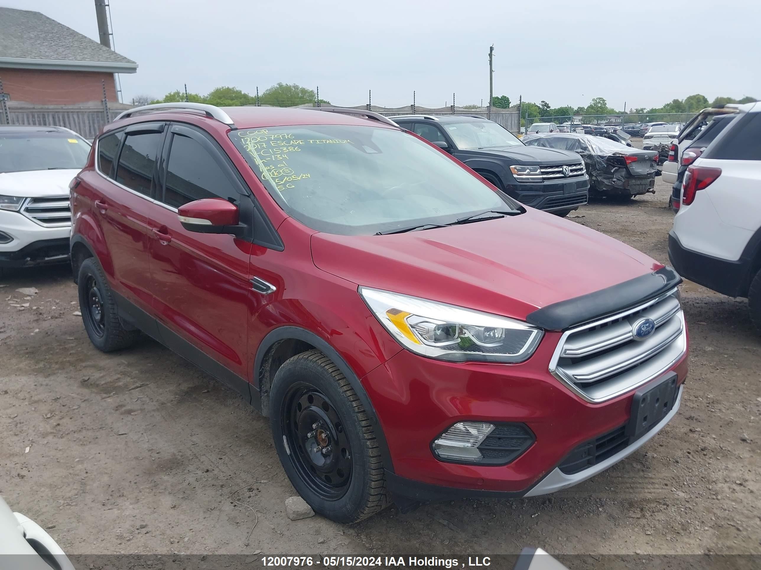 FORD ESCAPE 2017 1fmcu9j9xhuc15386