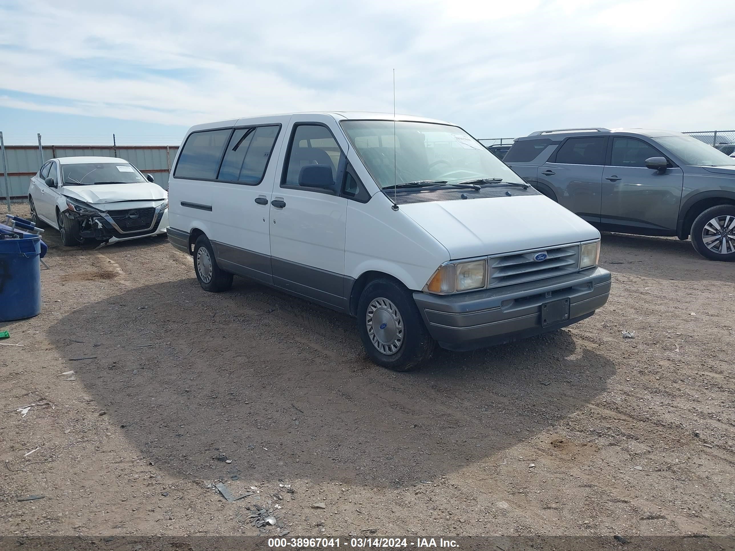 FORD AEROSTAR 1993 1fmda31x7pzb80123