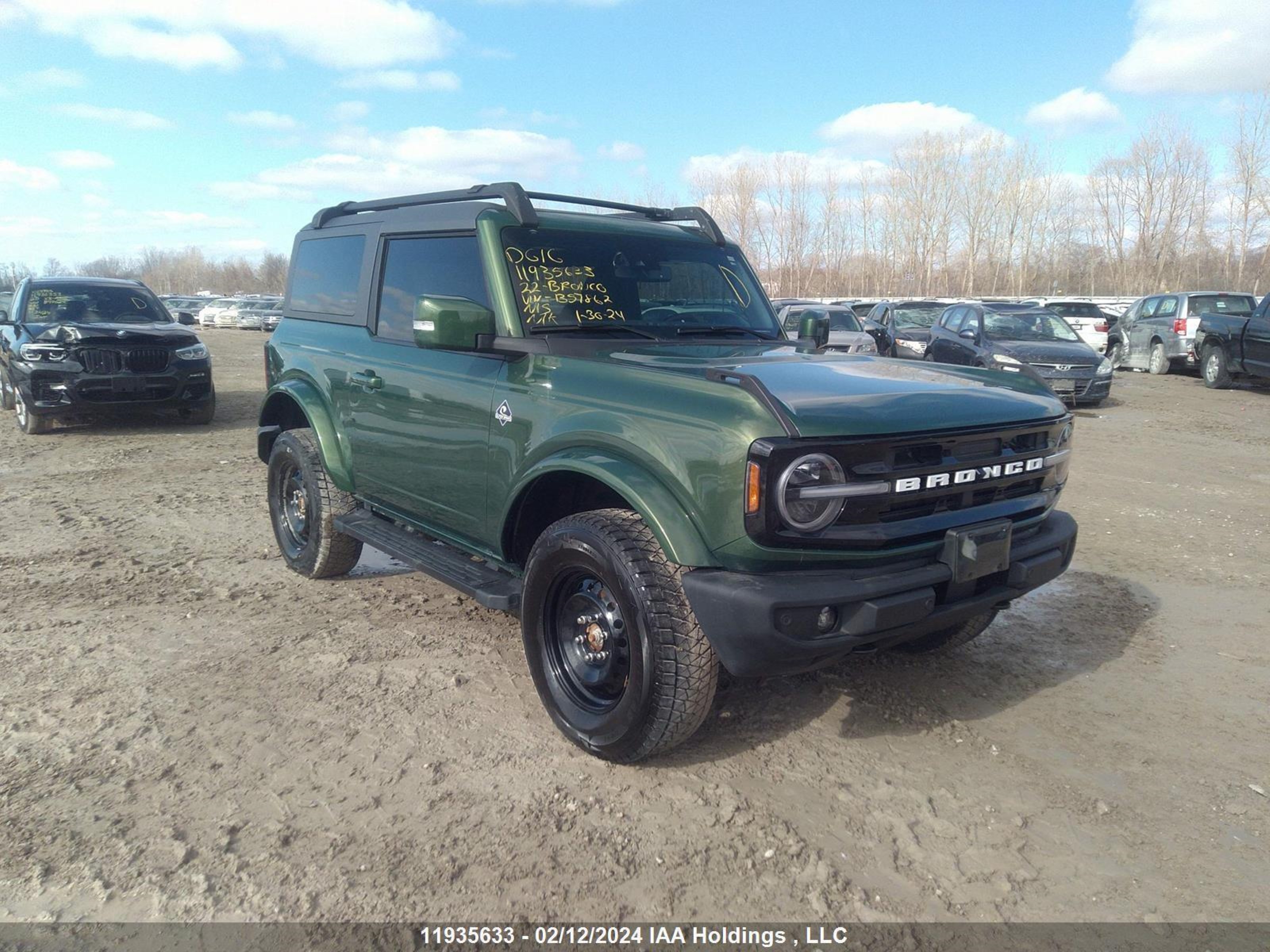 FORD BRONCO 2022 1fmde5ah6nlb57862