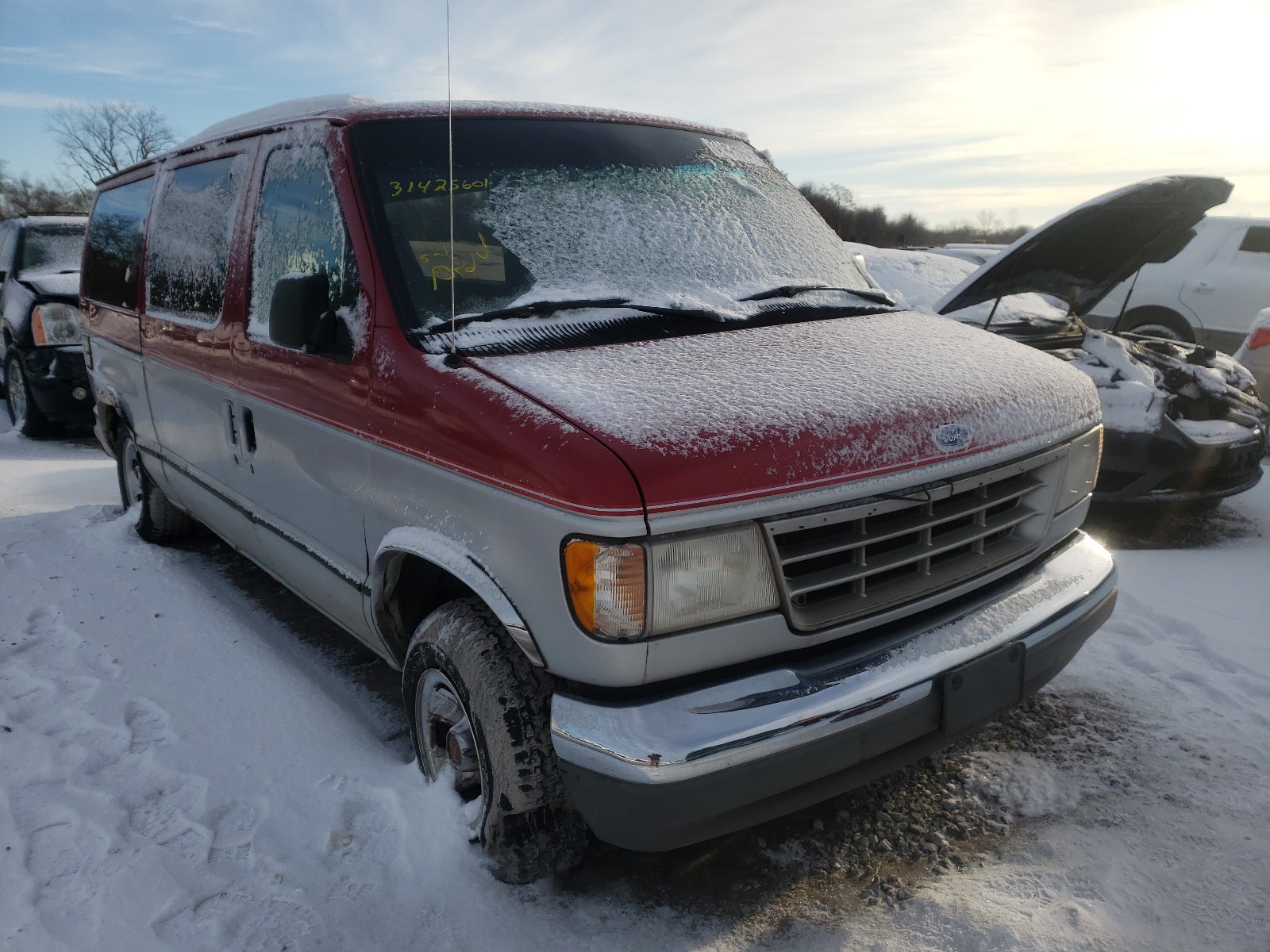 FORD ECONOLINE 1993 1fmee11nxphb76617