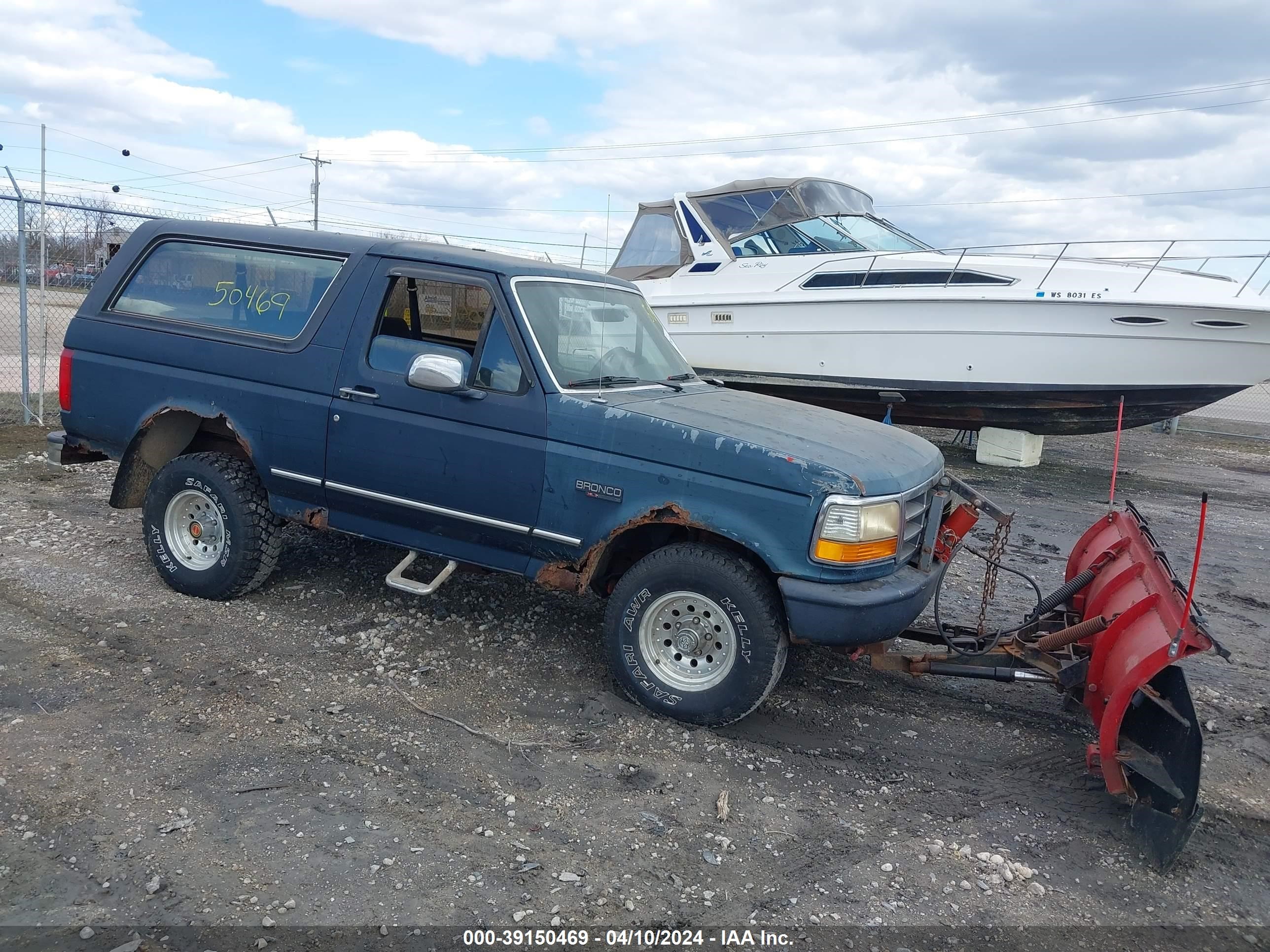 FORD BRONCO 1993 1fmeu15n7pla78901