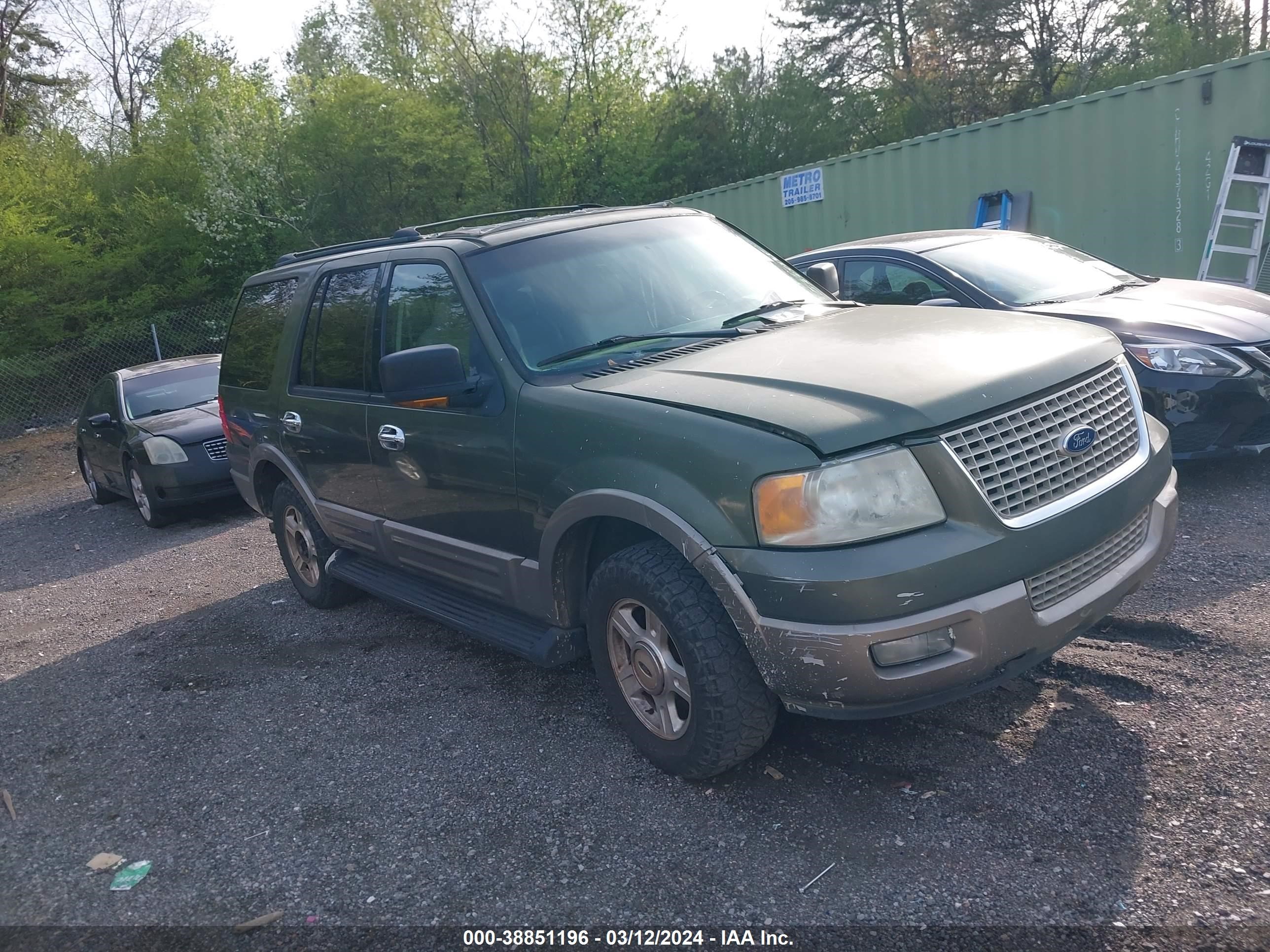 FORD EXPEDITION 2003 1fmeu17lx3la04393