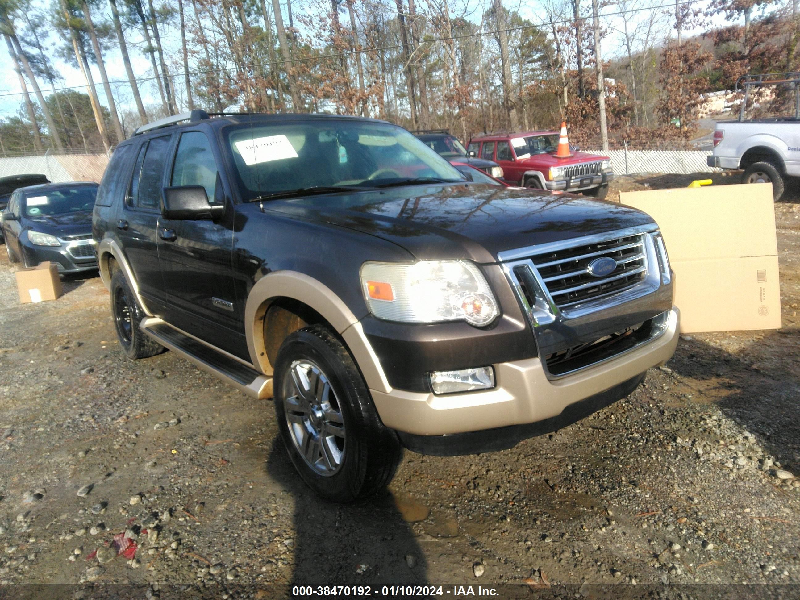 FORD EXPLORER 2007 1fmeu64e87ua63851