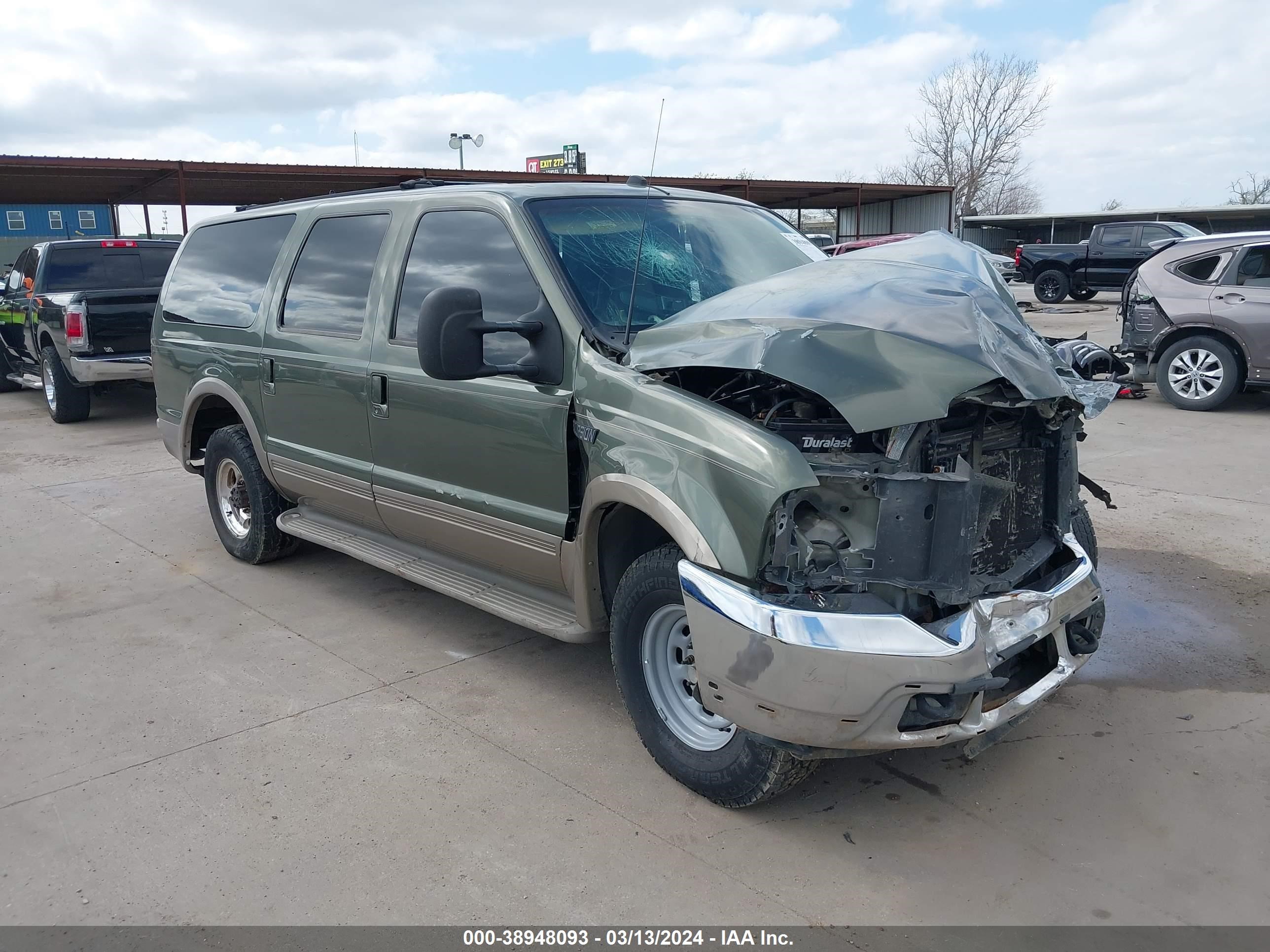 FORD EXCURSION 2000 1fmnu42f2yea95772