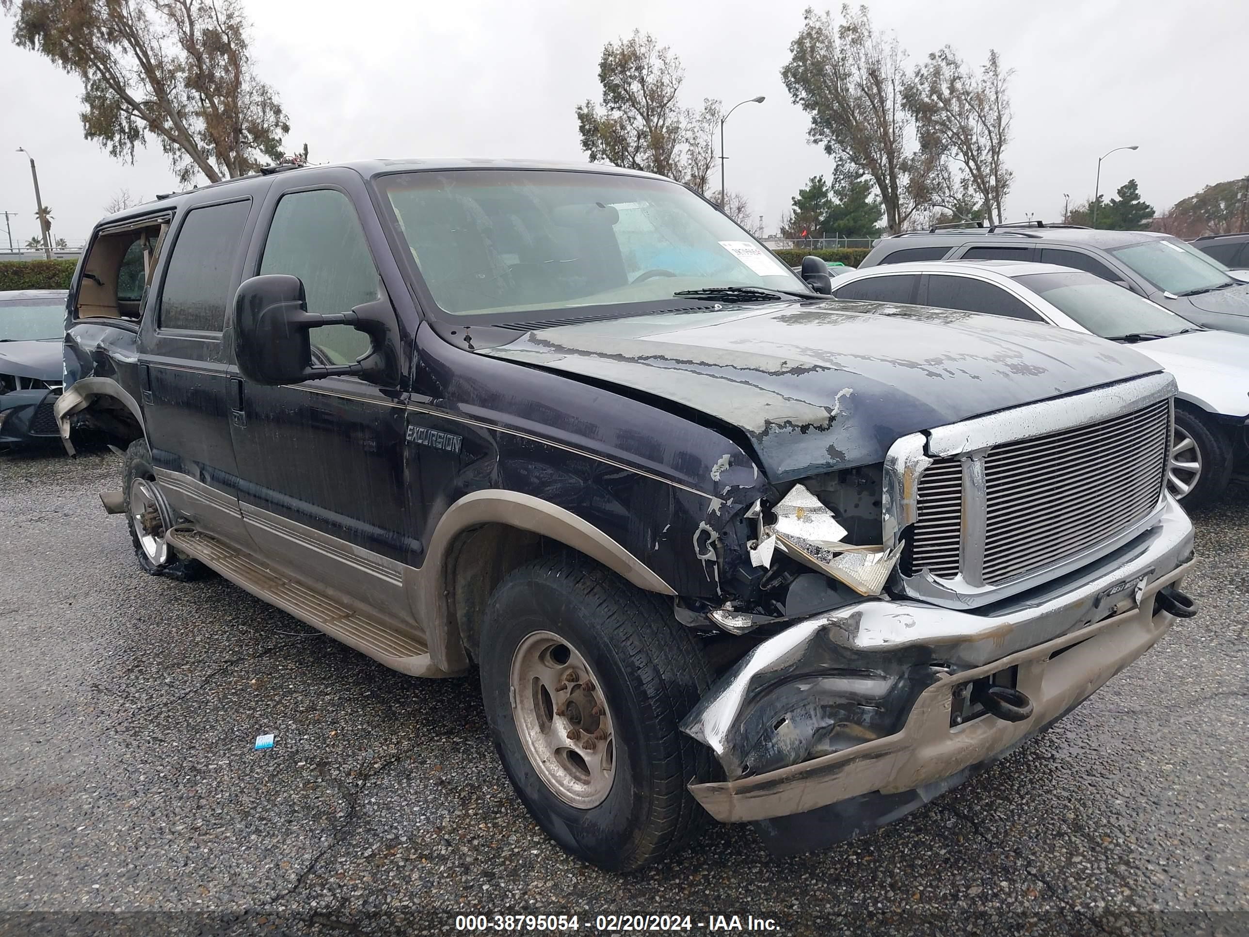 FORD EXCURSION 2000 1fmnu42f2yeb61091