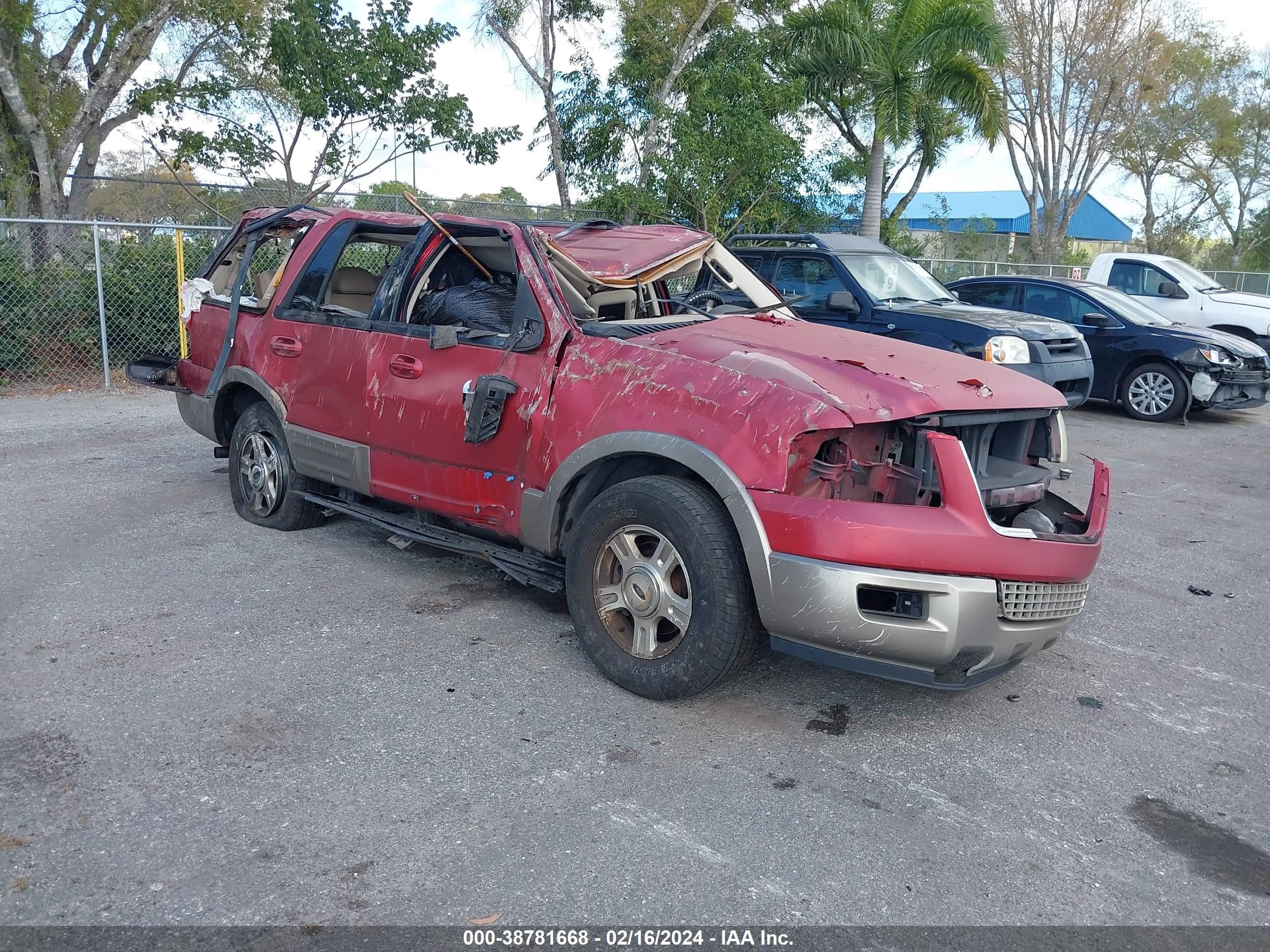 FORD EXPEDITION 2003 1fmru17w13lb21128