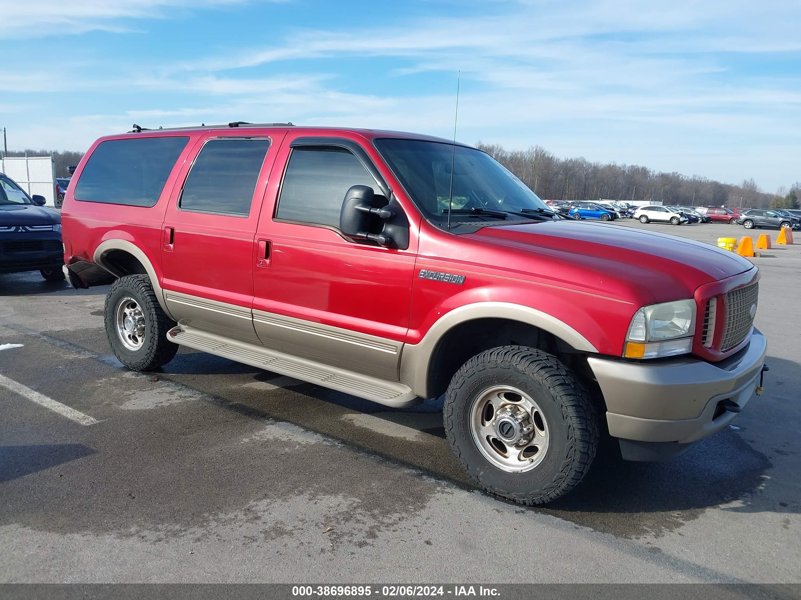 FORD EXCURSION 2003 1fmsu45f53ea80240