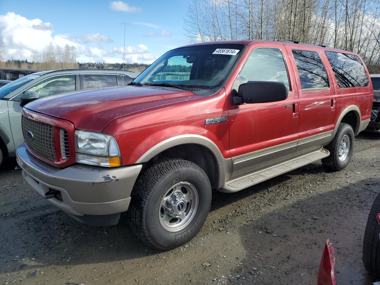 FORD EXCURSION 2004 1fmsu45p14ec84429