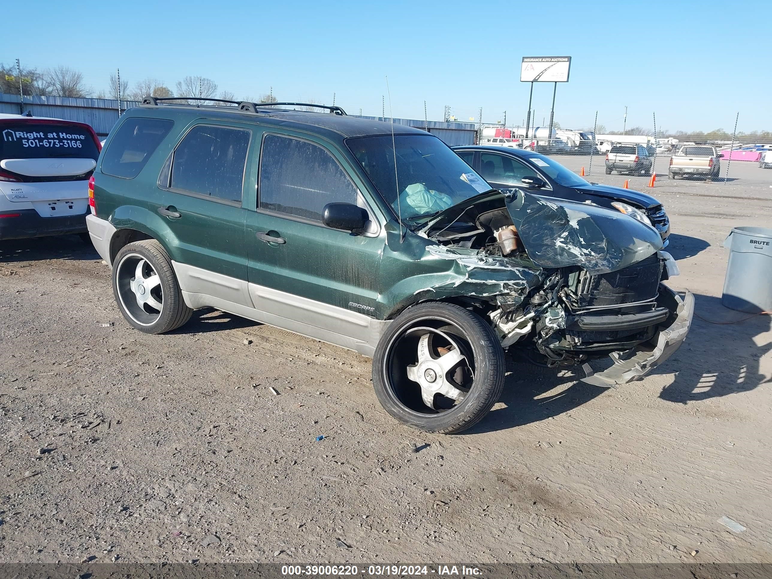 FORD ESCAPE 2002 1fmyu01b62kd24015