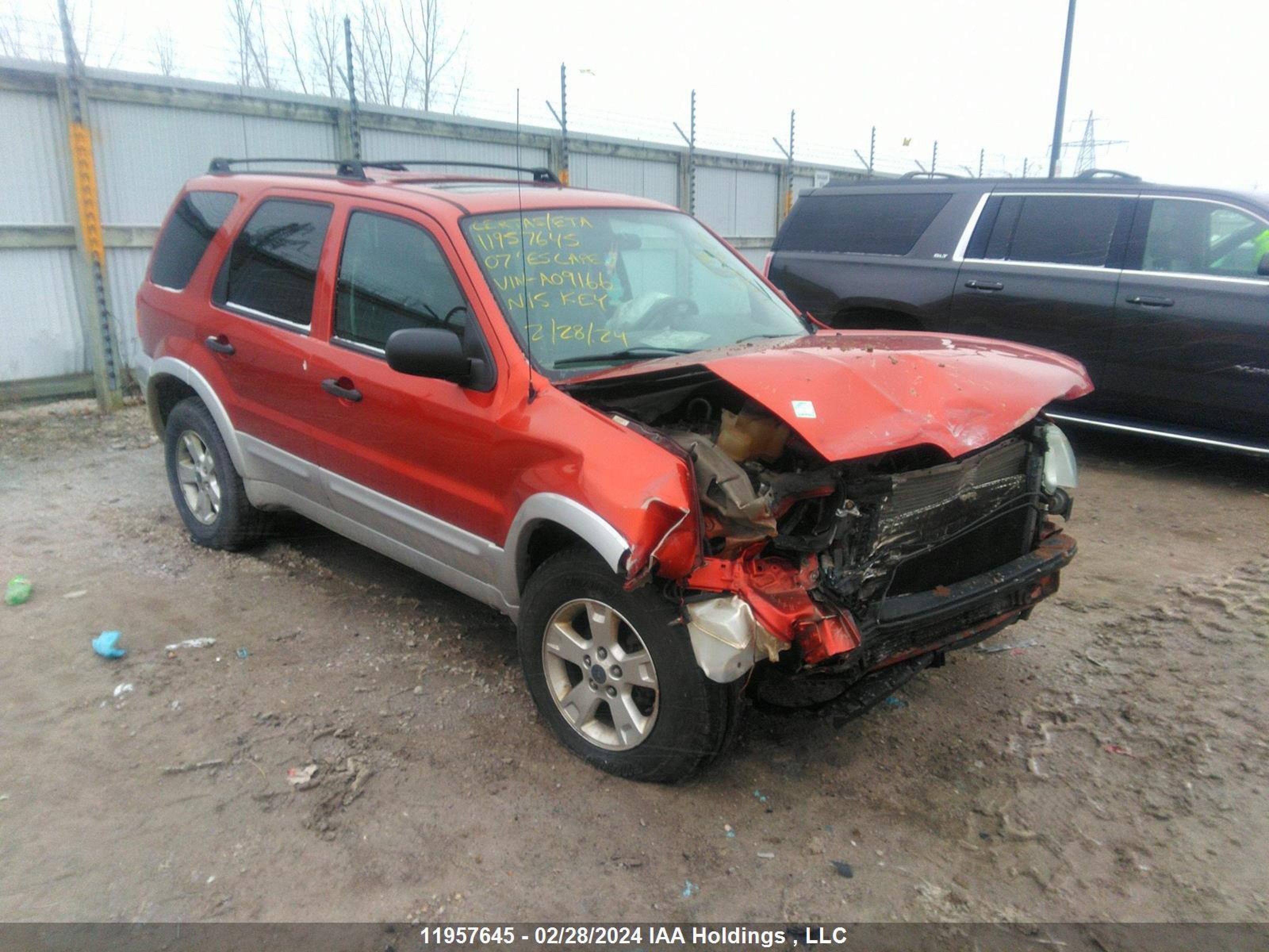 FORD ESCAPE 2007 1fmyu03137ka09166