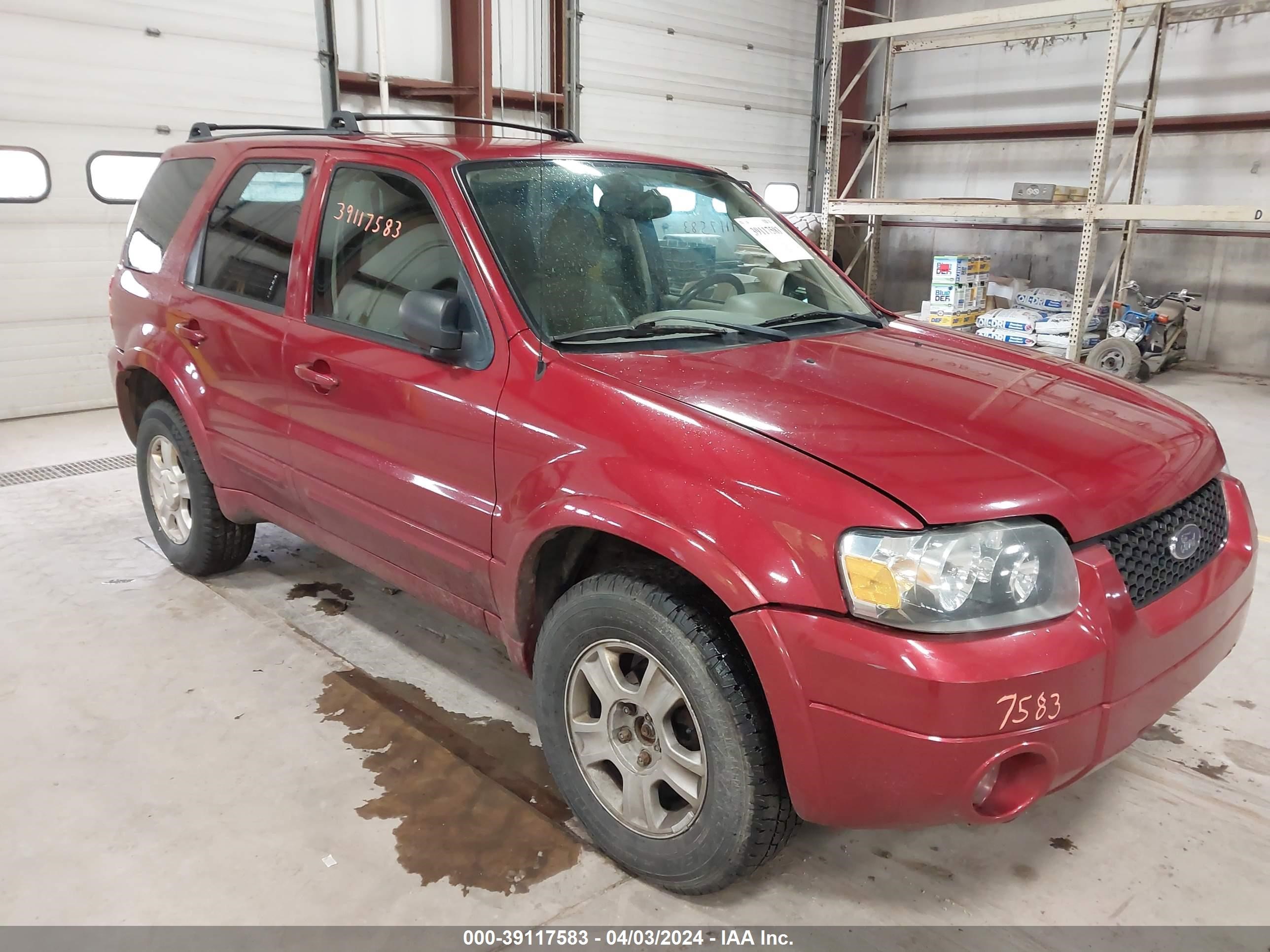 FORD ESCAPE 2005 1fmyu04105kd42243