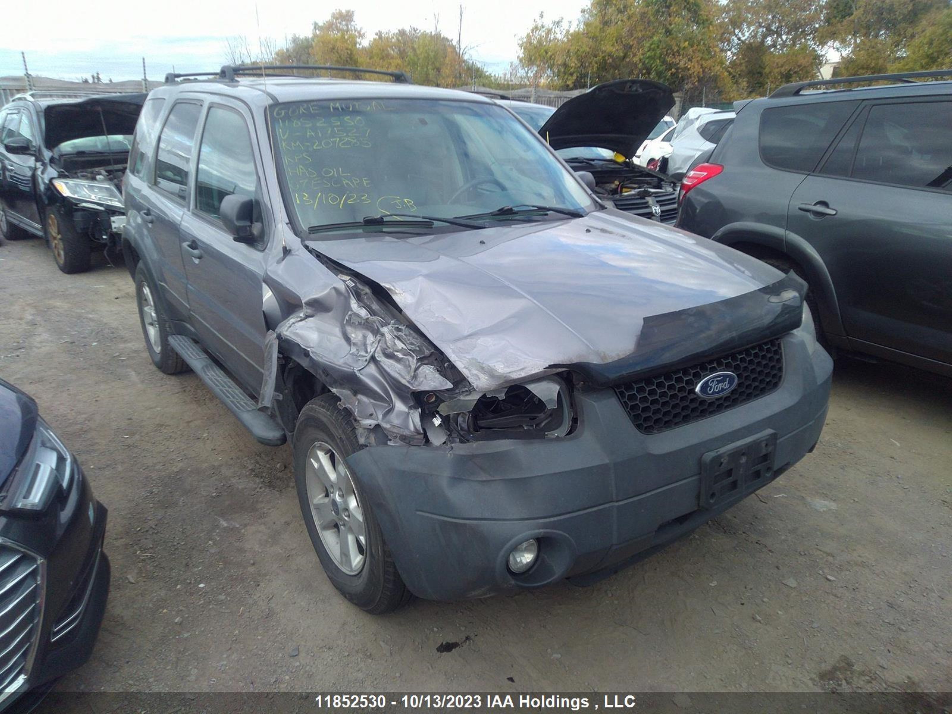 FORD ESCAPE 2007 1fmyu931x7ka17527