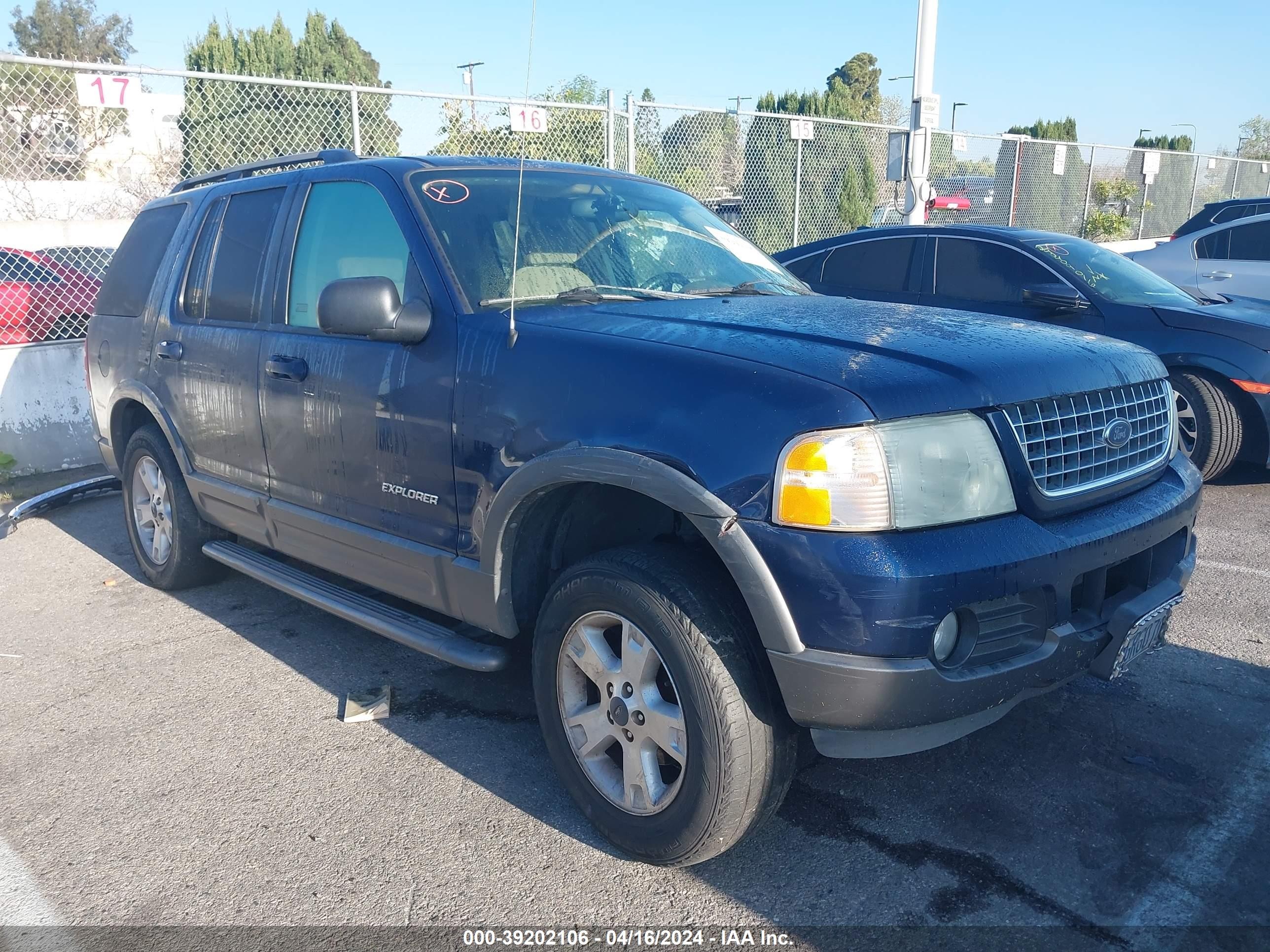 FORD EXPLORER 2004 1fmzu63k04za20130