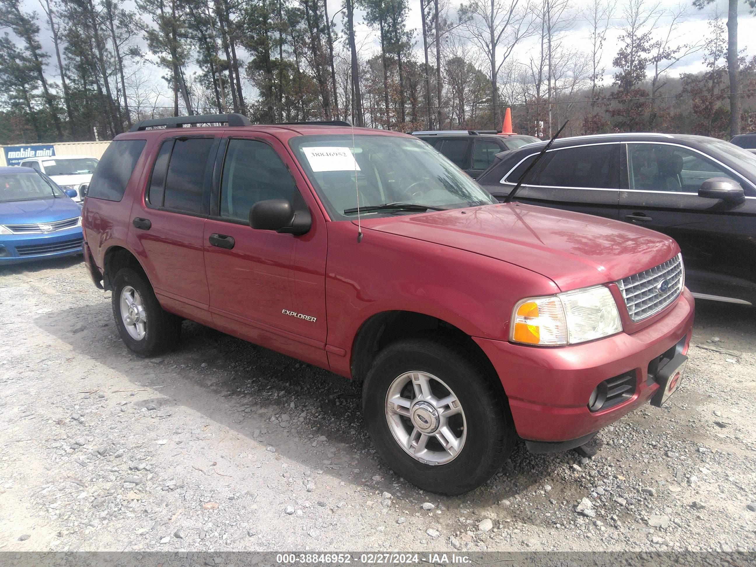 FORD EXPLORER 2005 1fmzu63w95ua21536