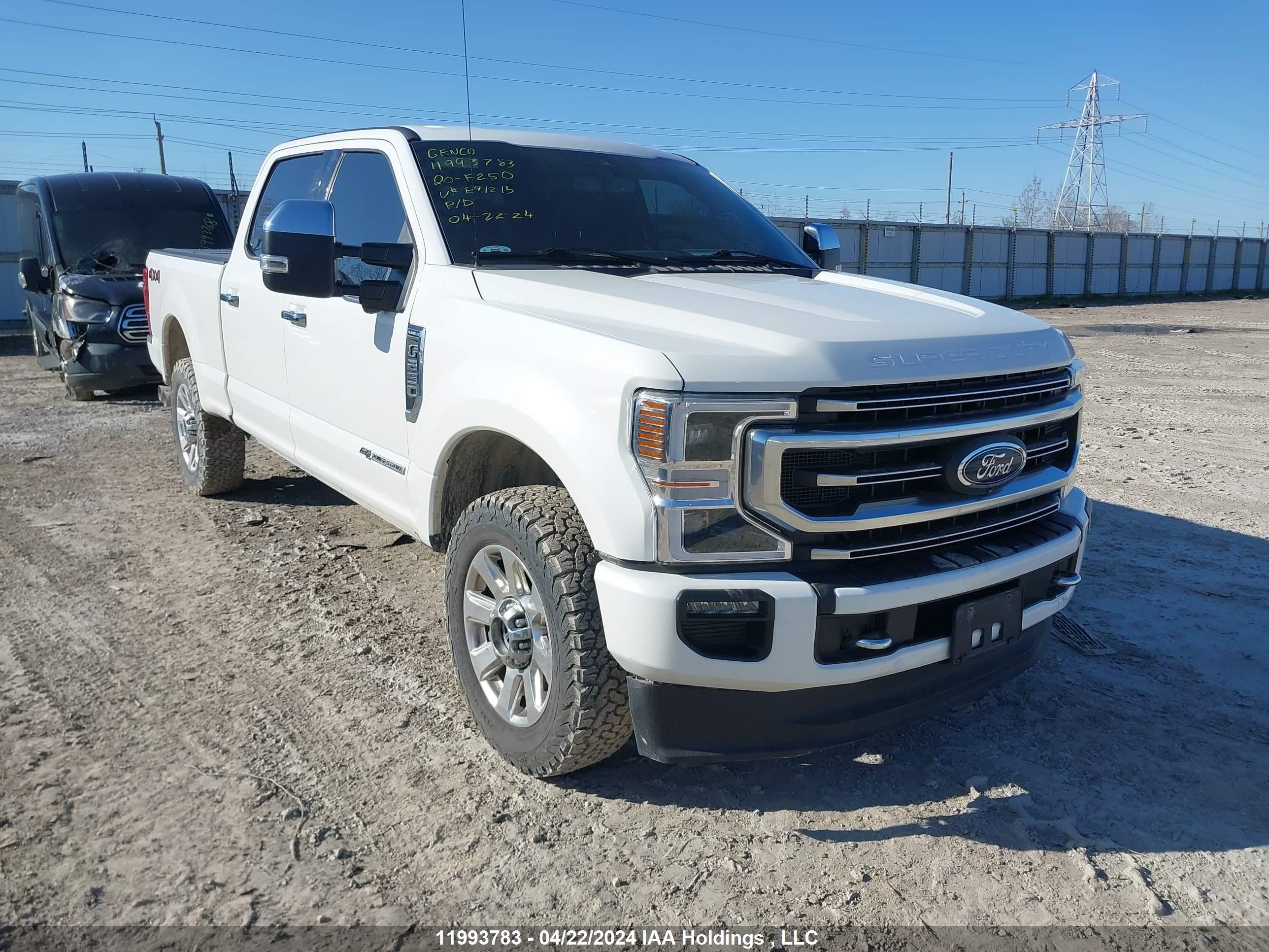 FORD F250 2020 1ft7w2bt8lee91215