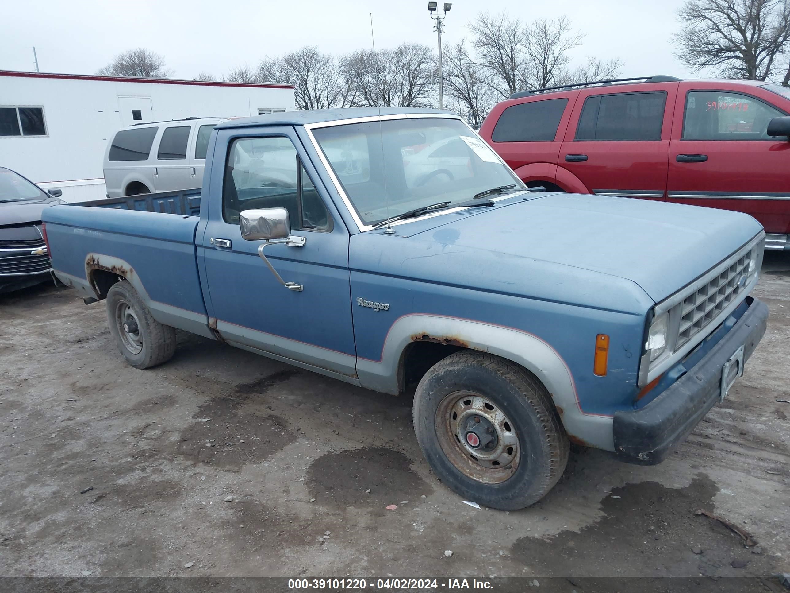 FORD RANGER 1984 1ftcr10s6eub30939