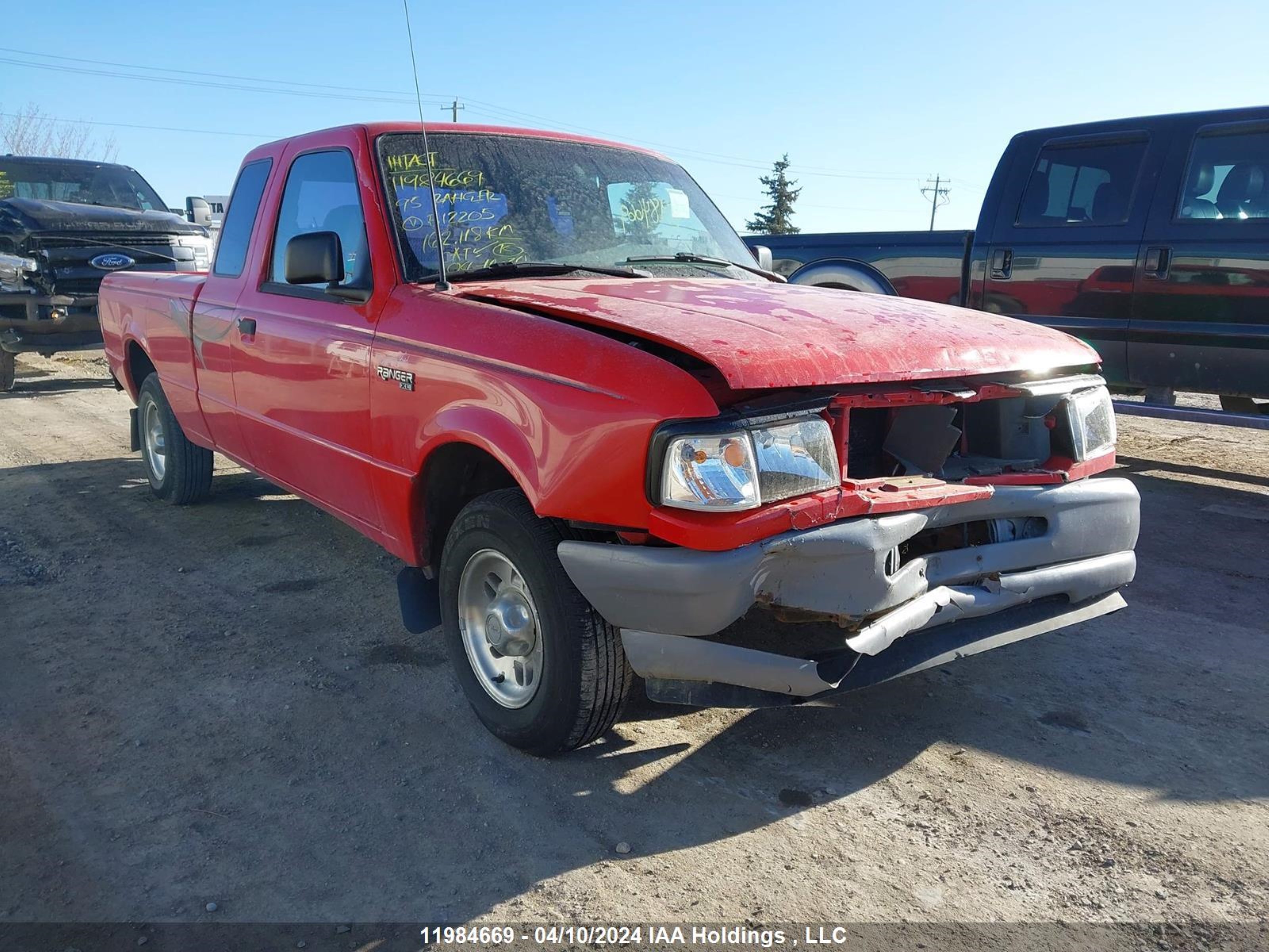 FORD RANGER 1995 1ftcr14a9spb12205