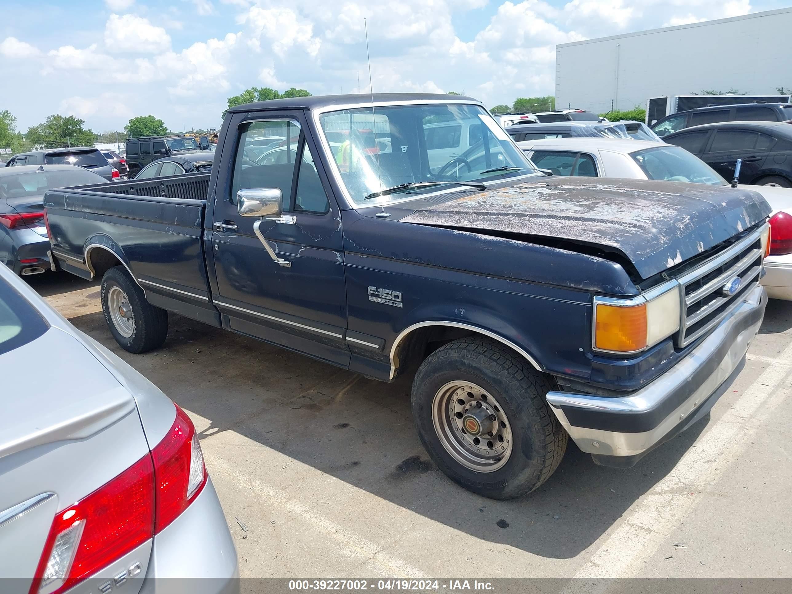 FORD F-150 1990 1ftdf15n7lnb09606