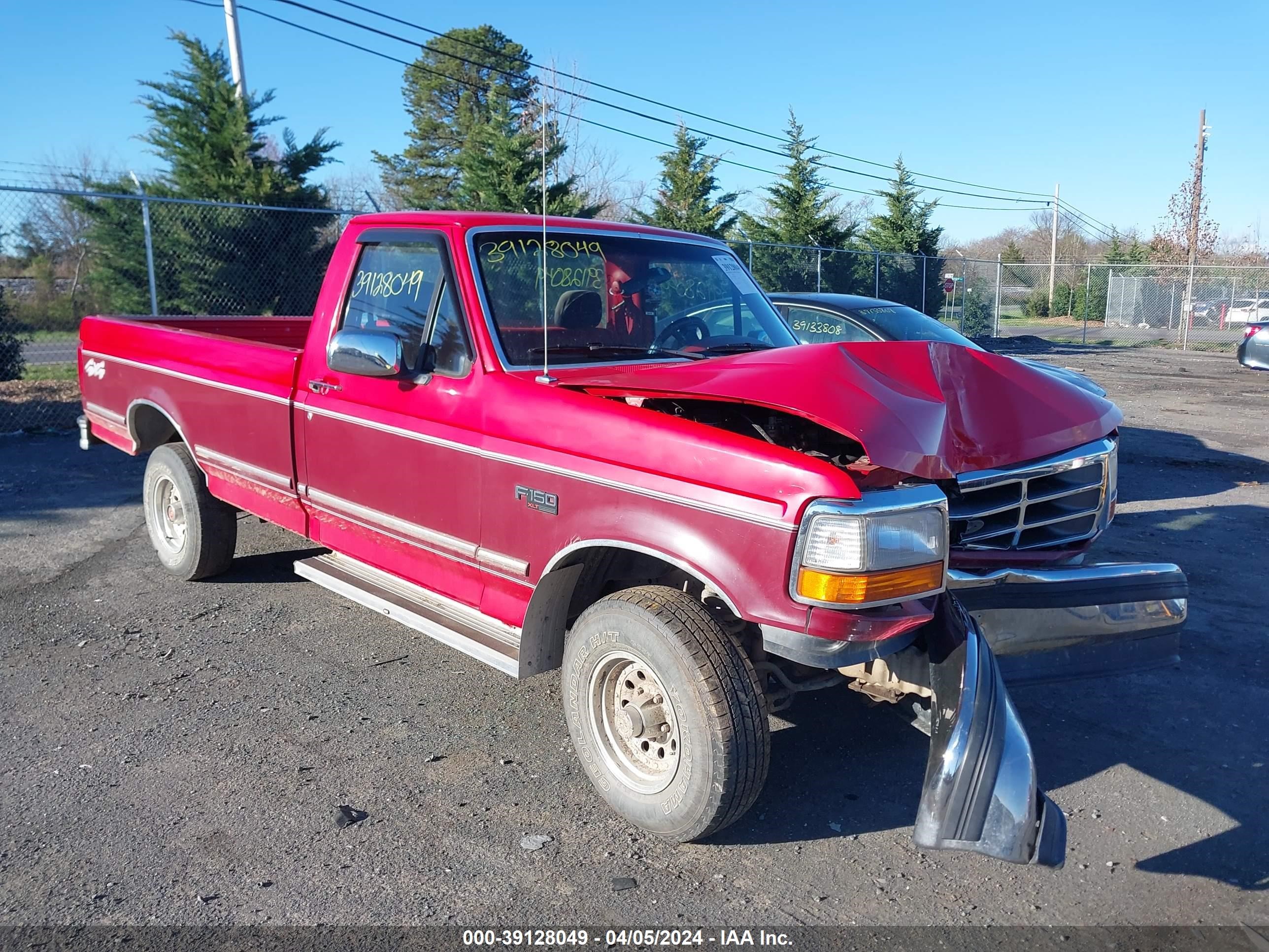 FORD F-150 1993 1ftef14n5pnb26447