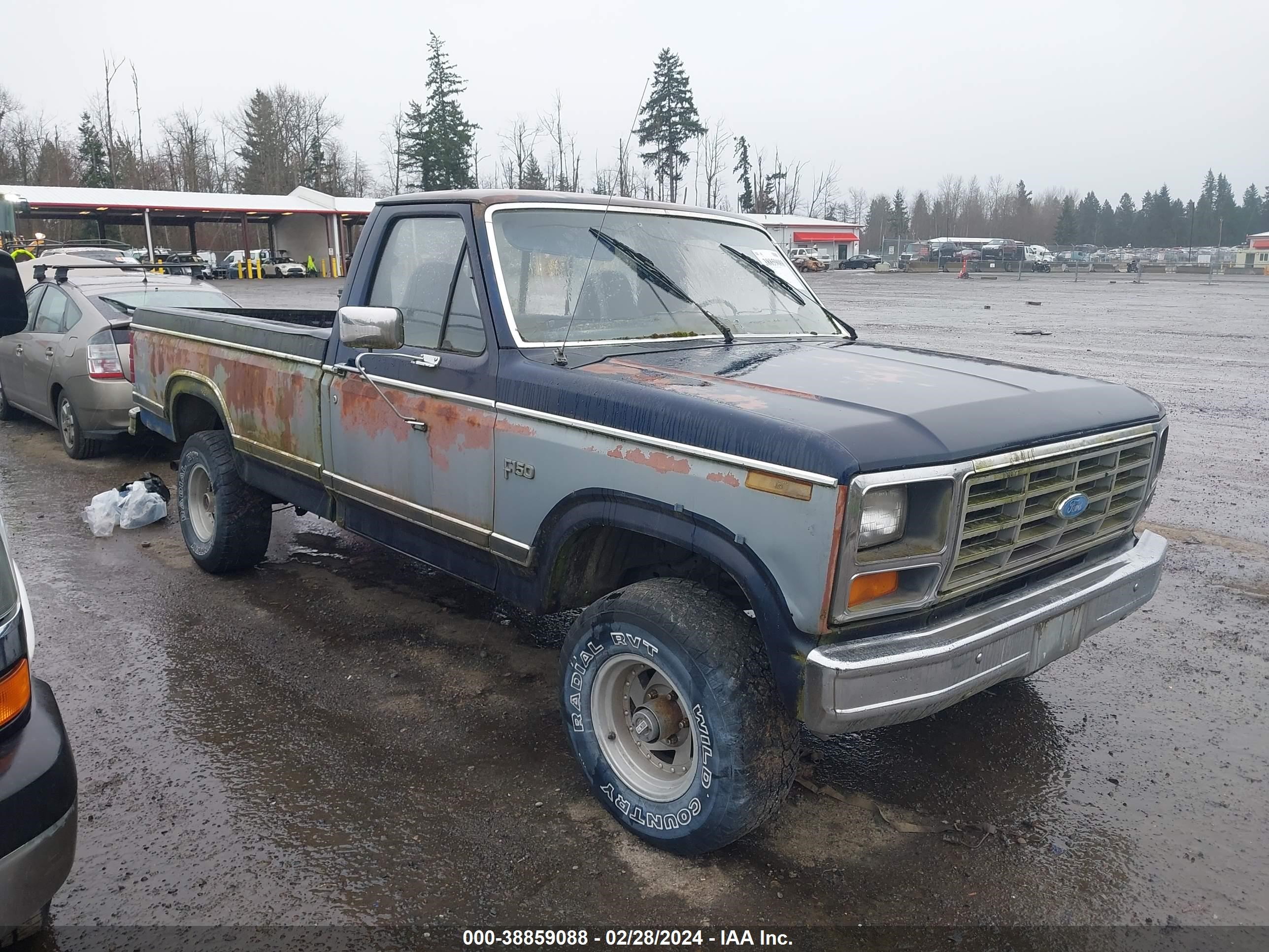 FORD F-150 1984 1ftef14y0epb12726