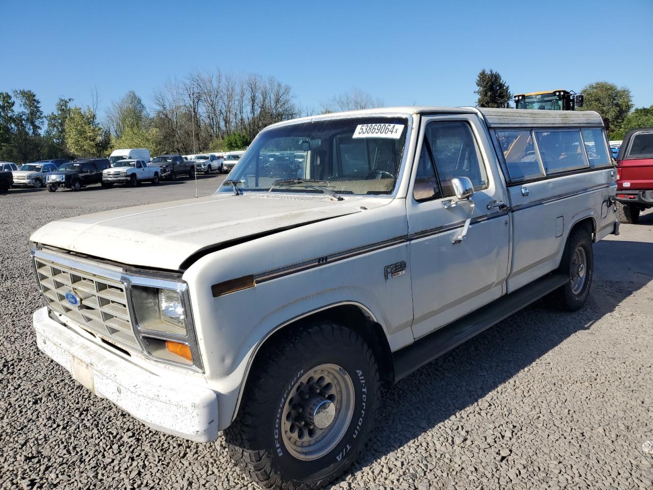 FORD F250 1986 1ftef25n1gpa19386