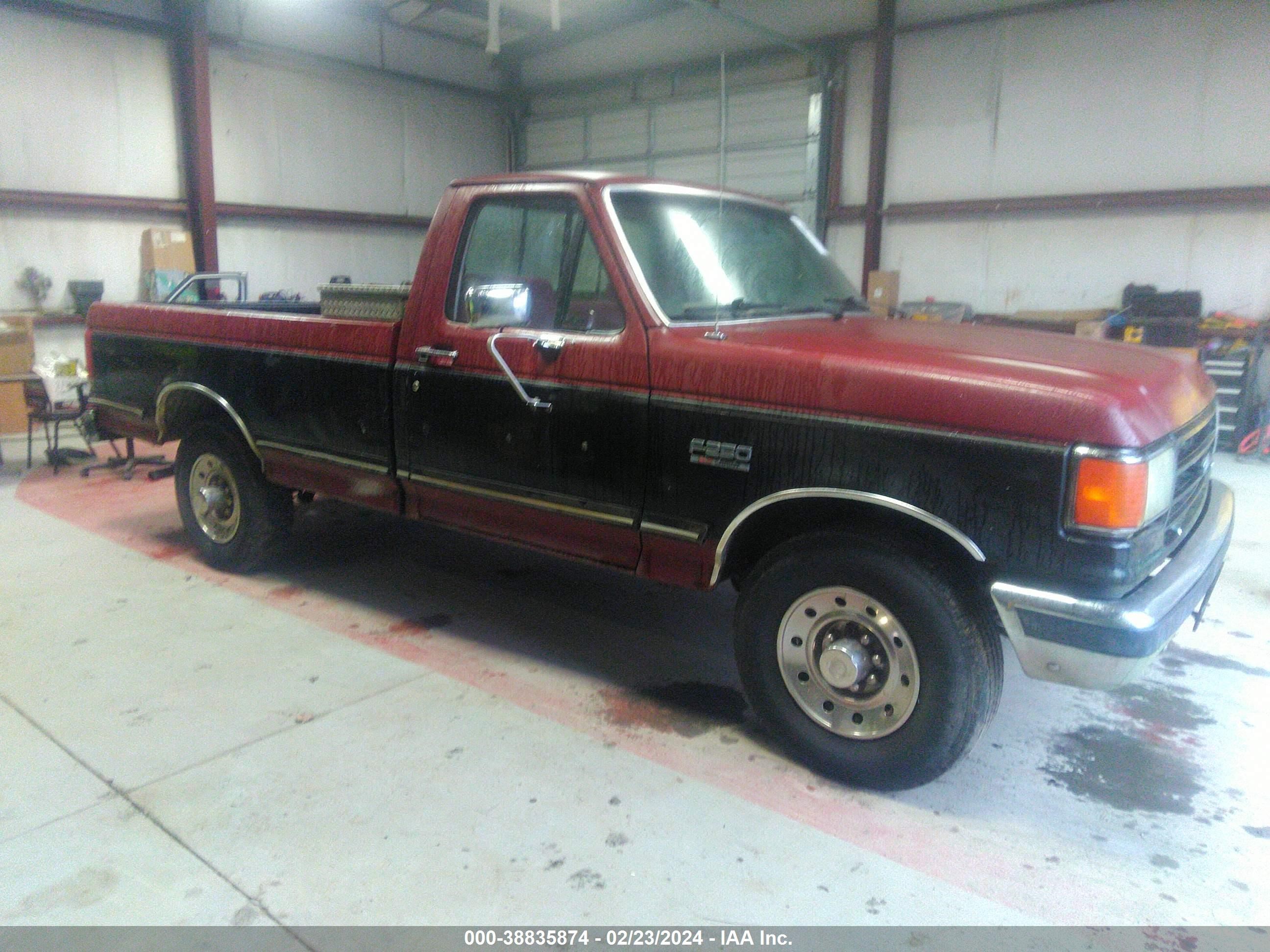 FORD F250 1989 1ftef25n9knb65586