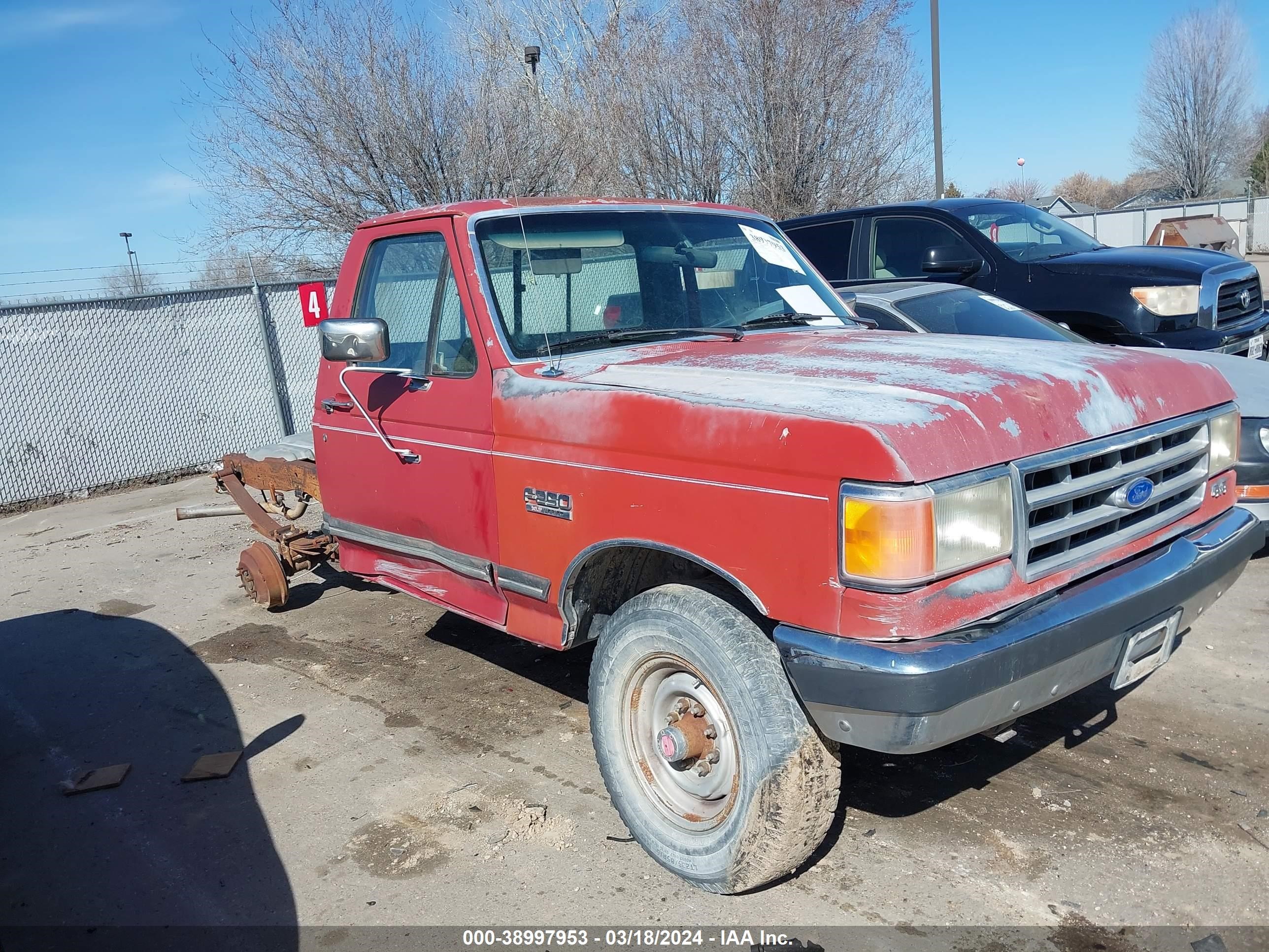 FORD F250 1991 1ftef26n2mka19050