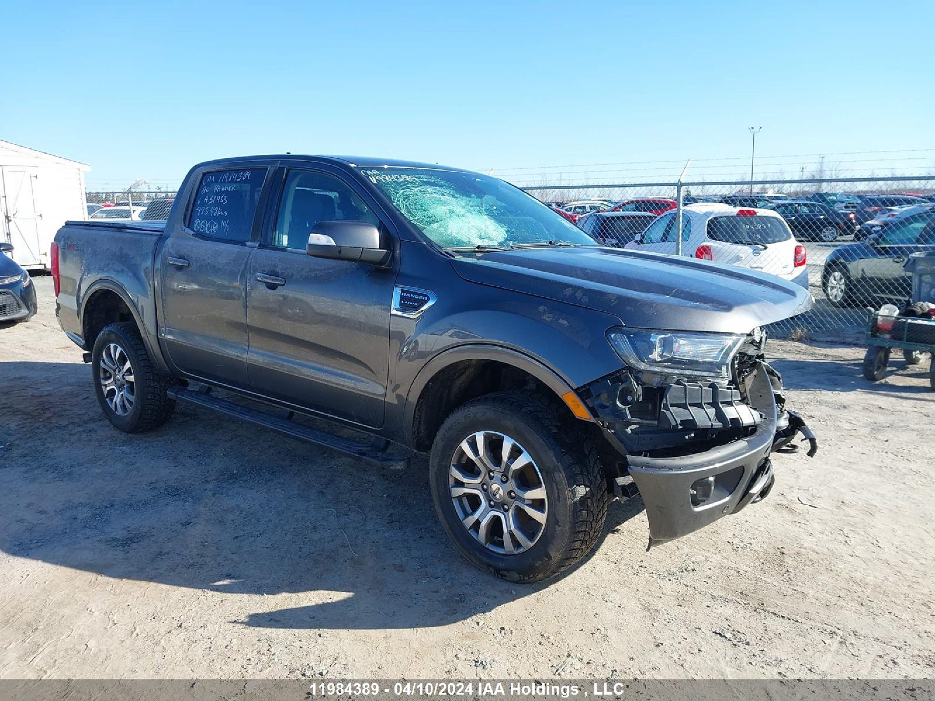 FORD RANGER 2020 1fter4fhxlla31453