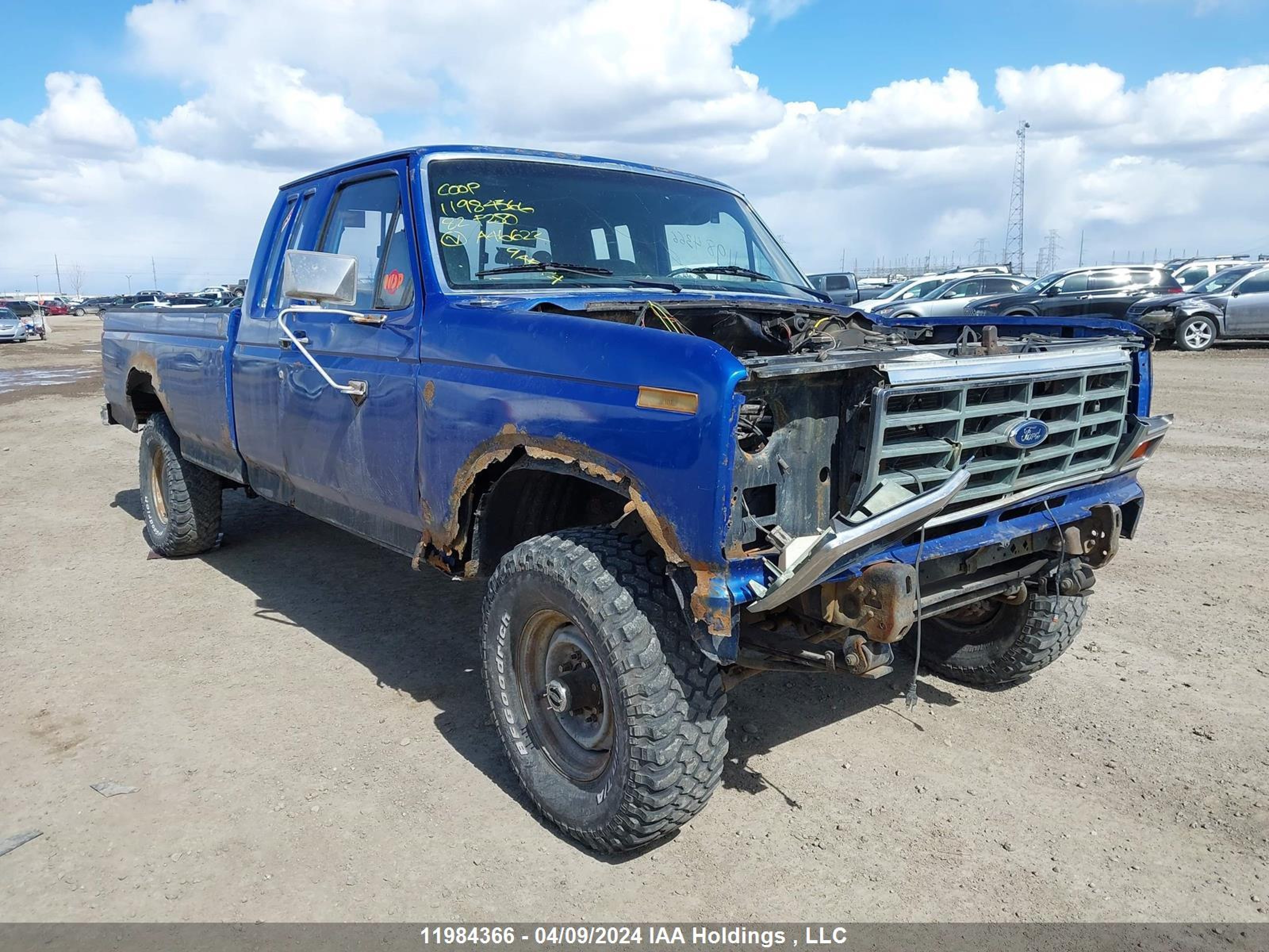 FORD F250 1982 1ftgx26e7cka46622