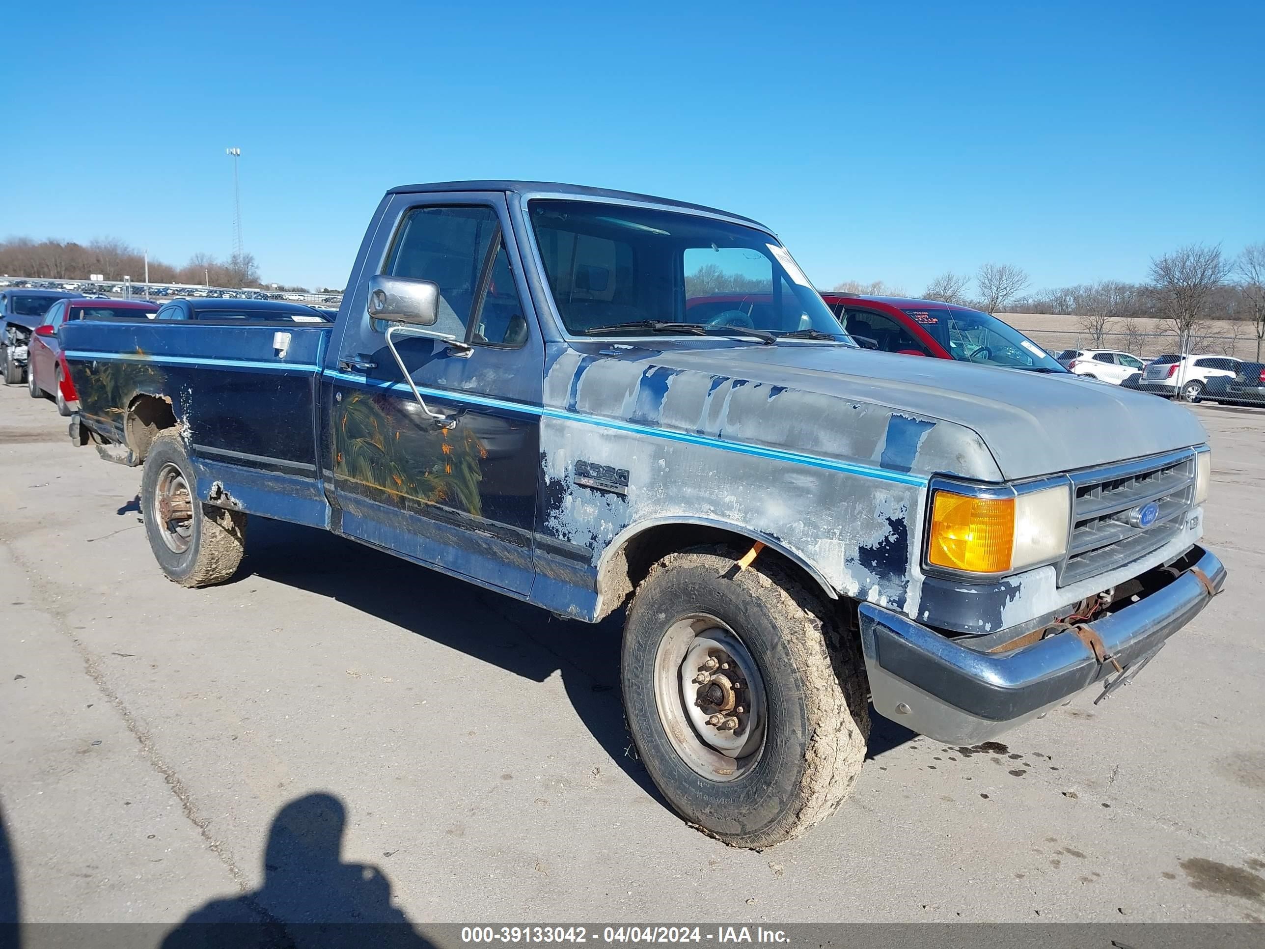 FORD F250 1991 1fthf25h8mla20268