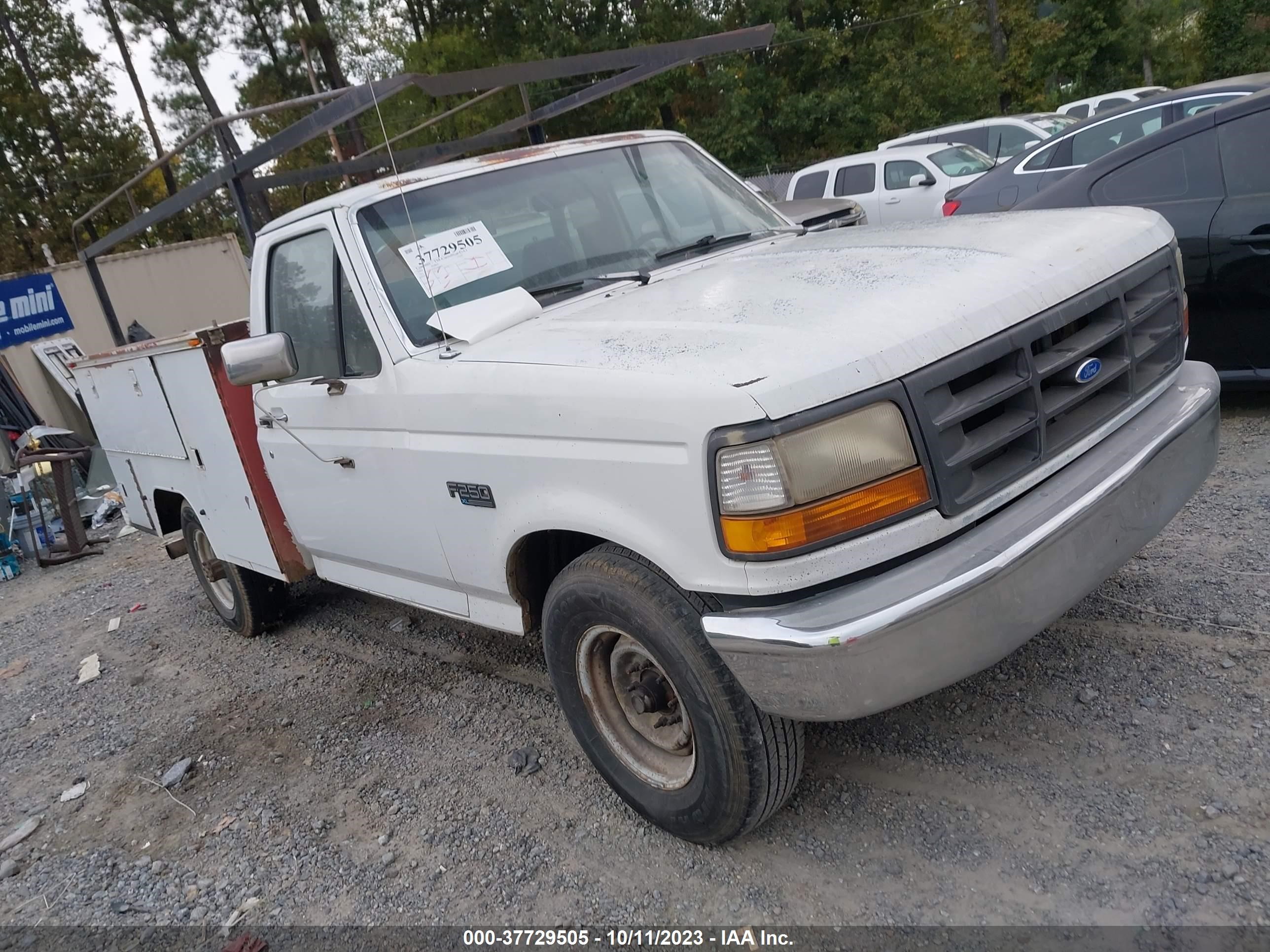 FORD F250 1993 1fthf25m2pnb00431