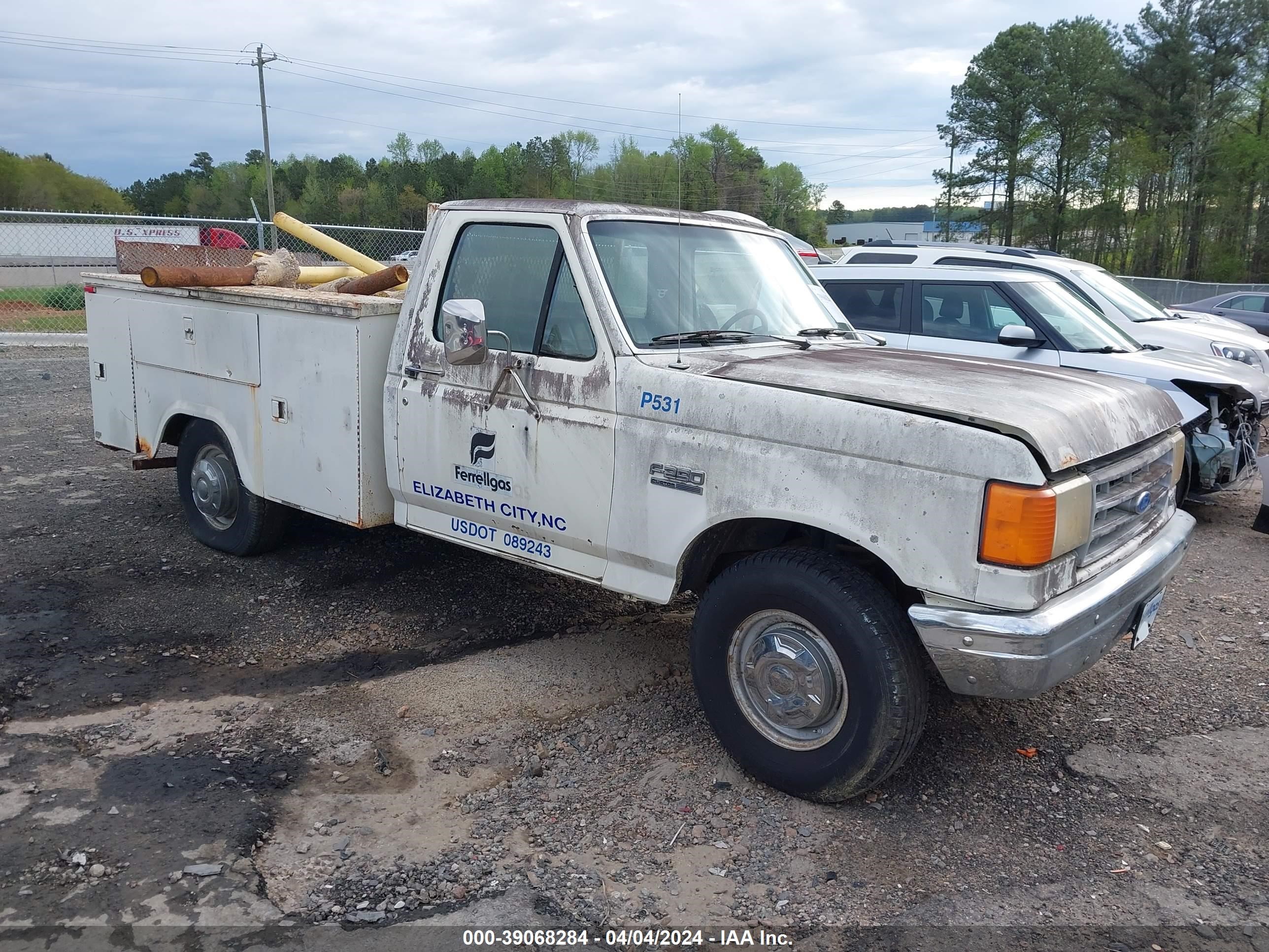 FORD F250 1991 1fthf25y8mna91636