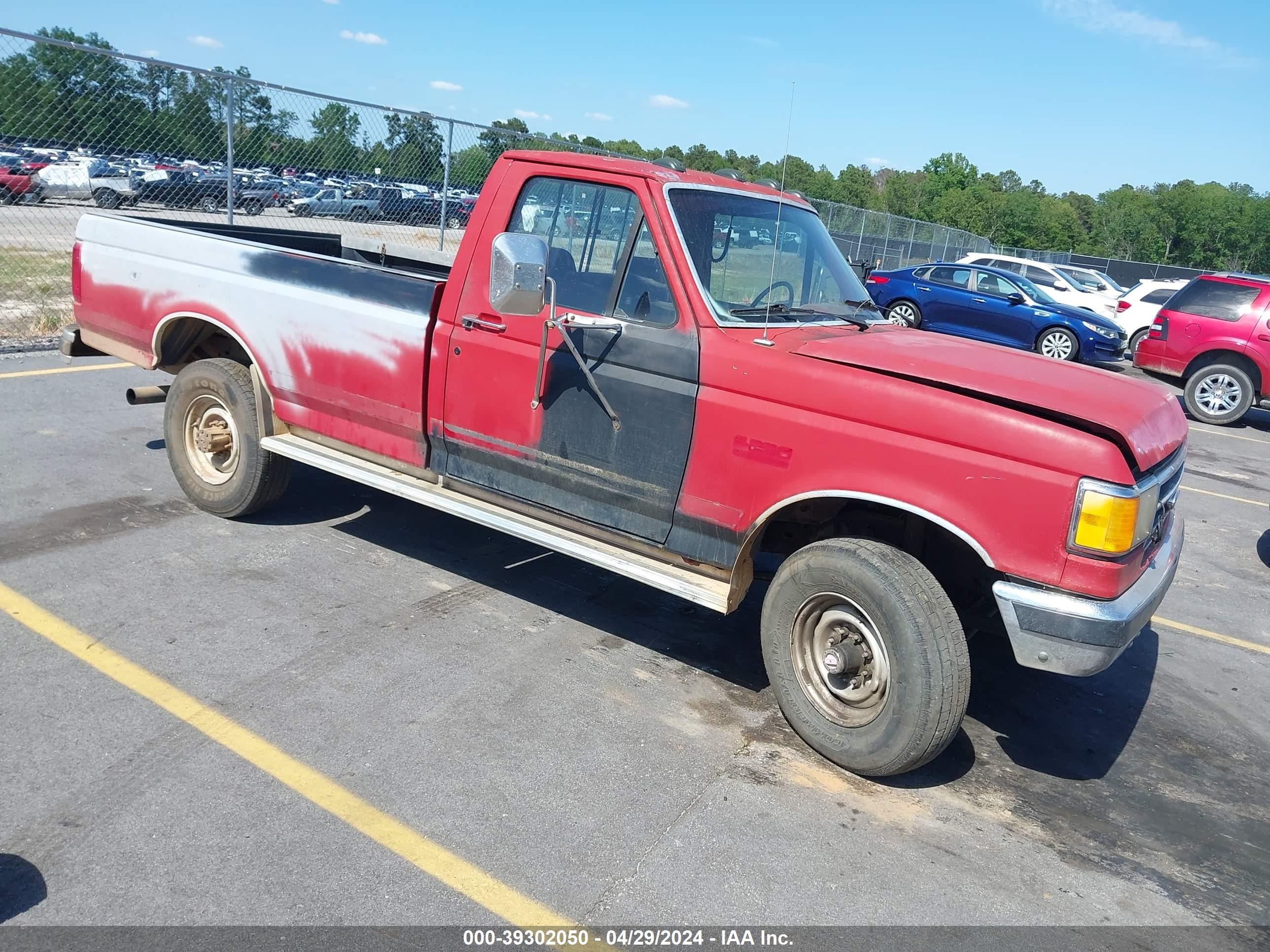 FORD F250 1989 1fthf26m3knb57888