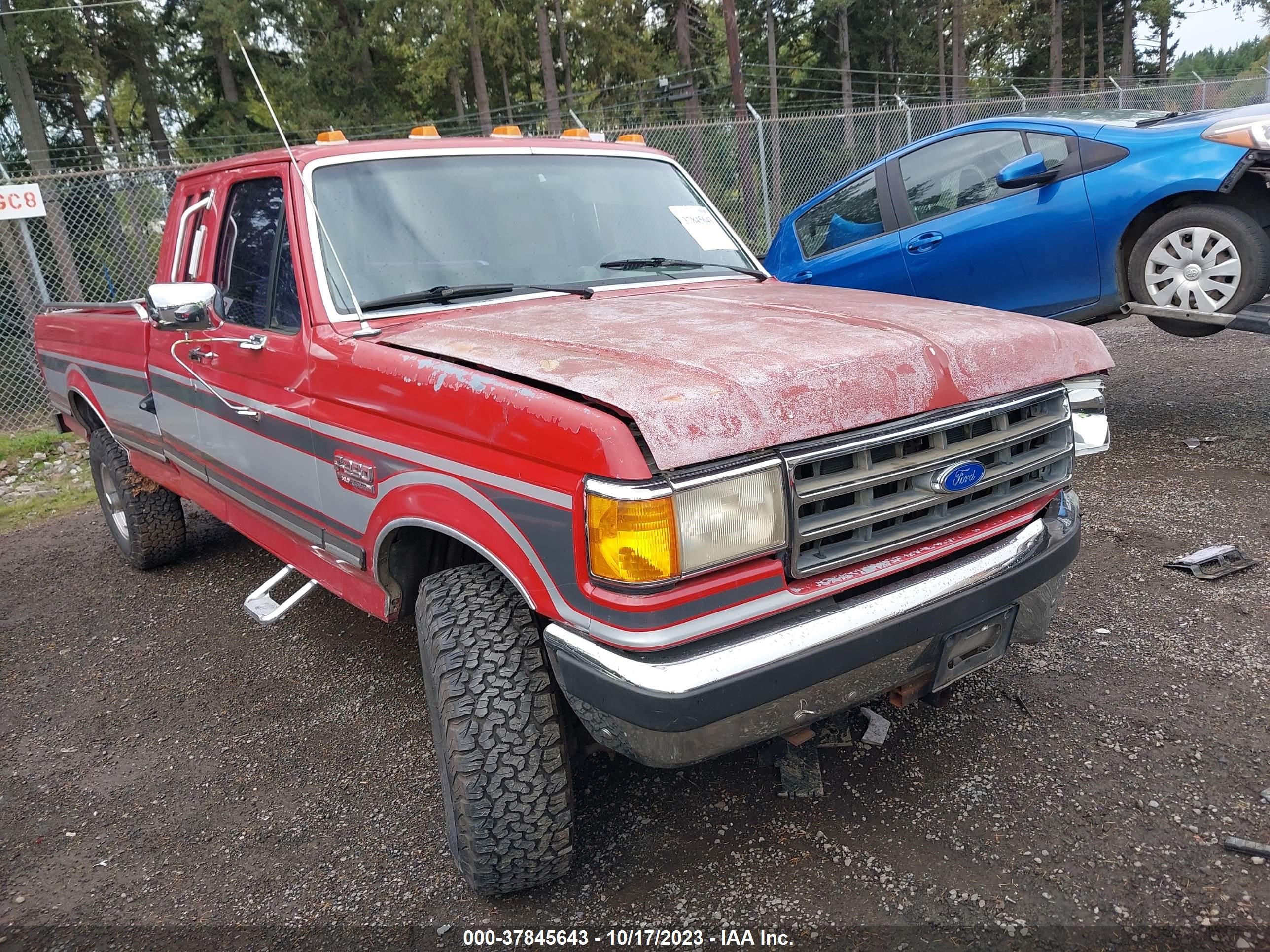 FORD F250 1989 1fthx26g2kka66524