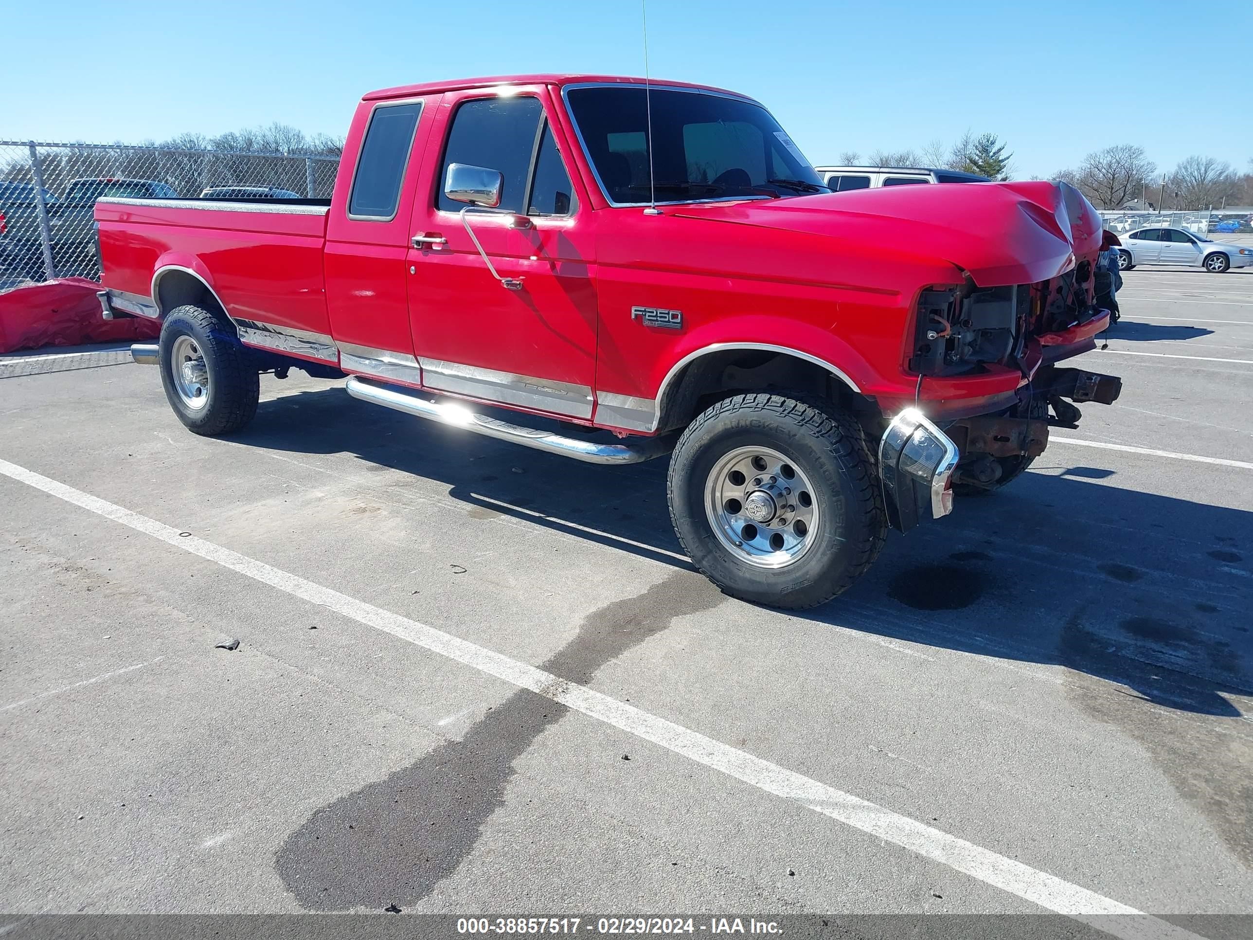 FORD F250 1993 1fthx26m8pka98293