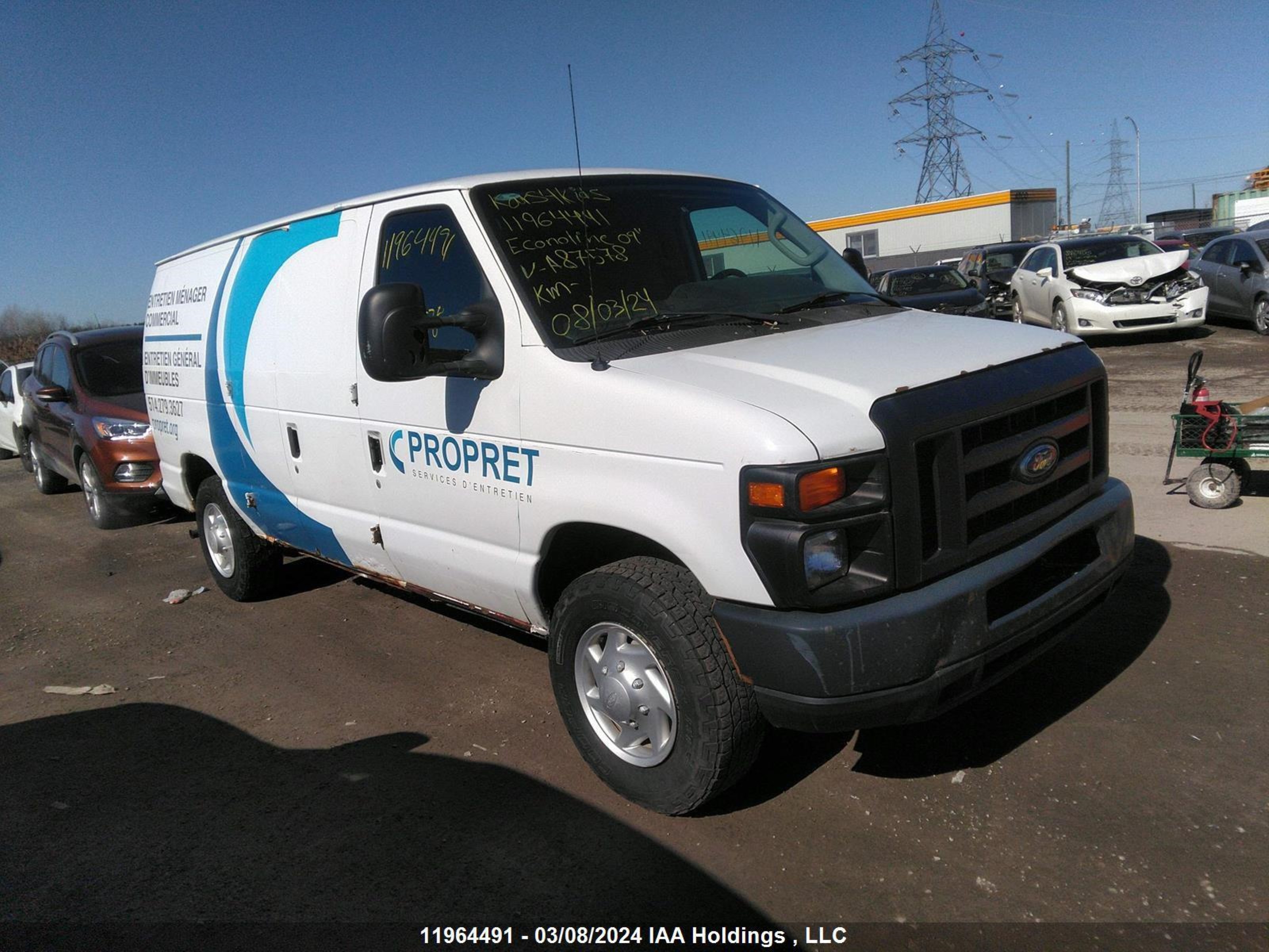 FORD ECONOLINE 2009 1ftne14w49da87578