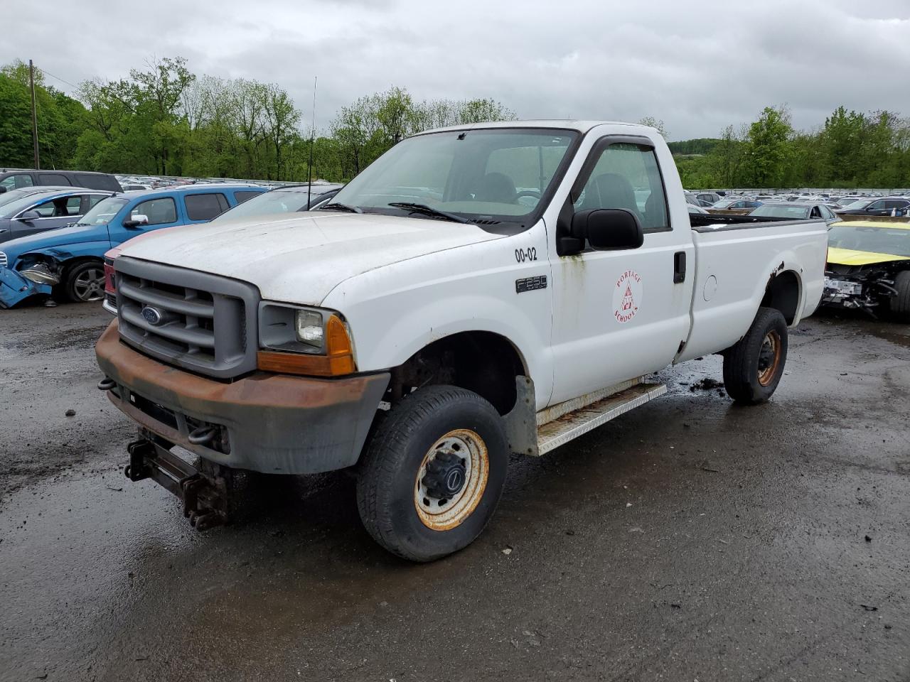 FORD F250 2000 1ftnf21l4yec12486