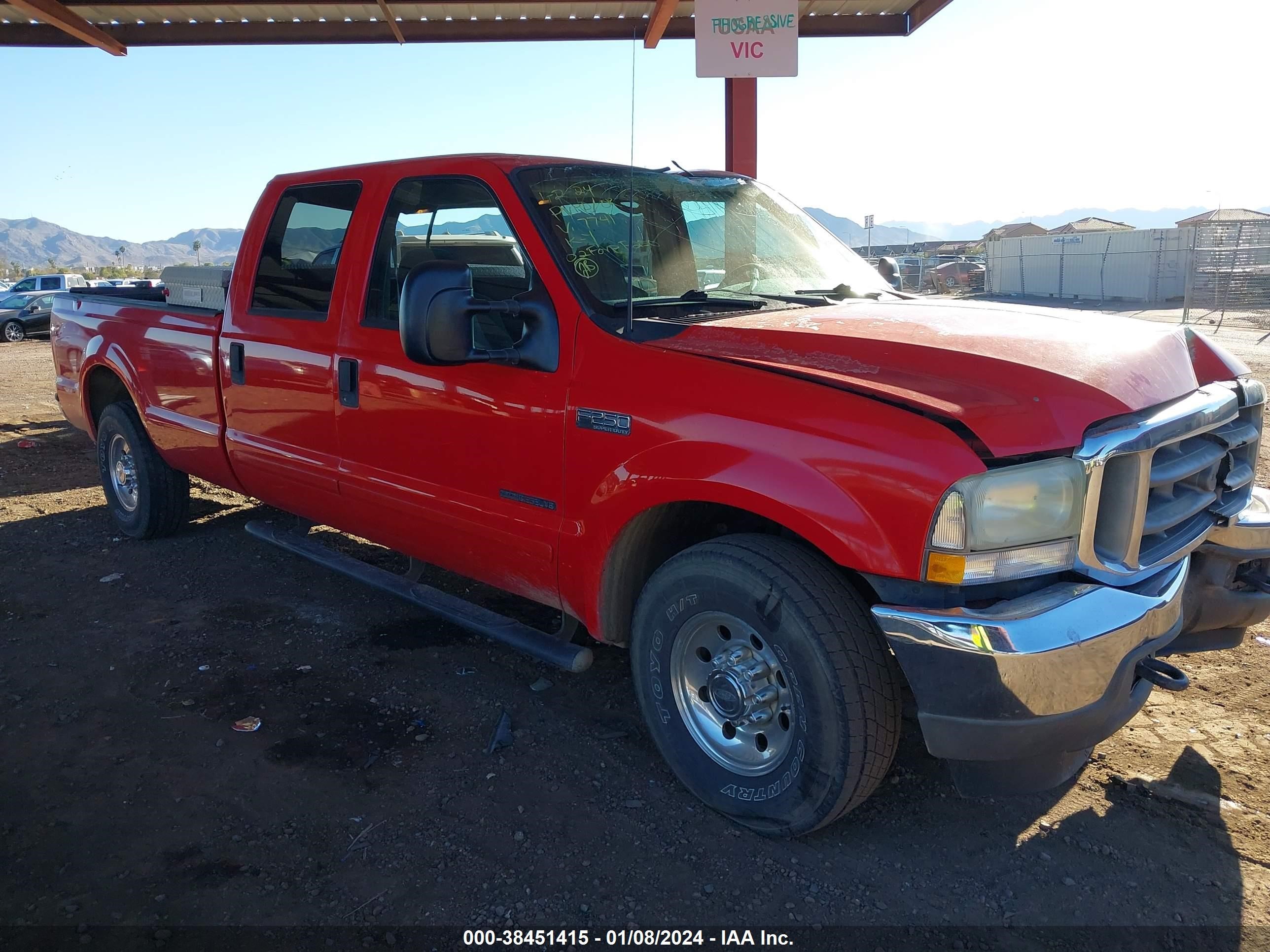 FORD F250 2002 1ftnw20f82ec97741