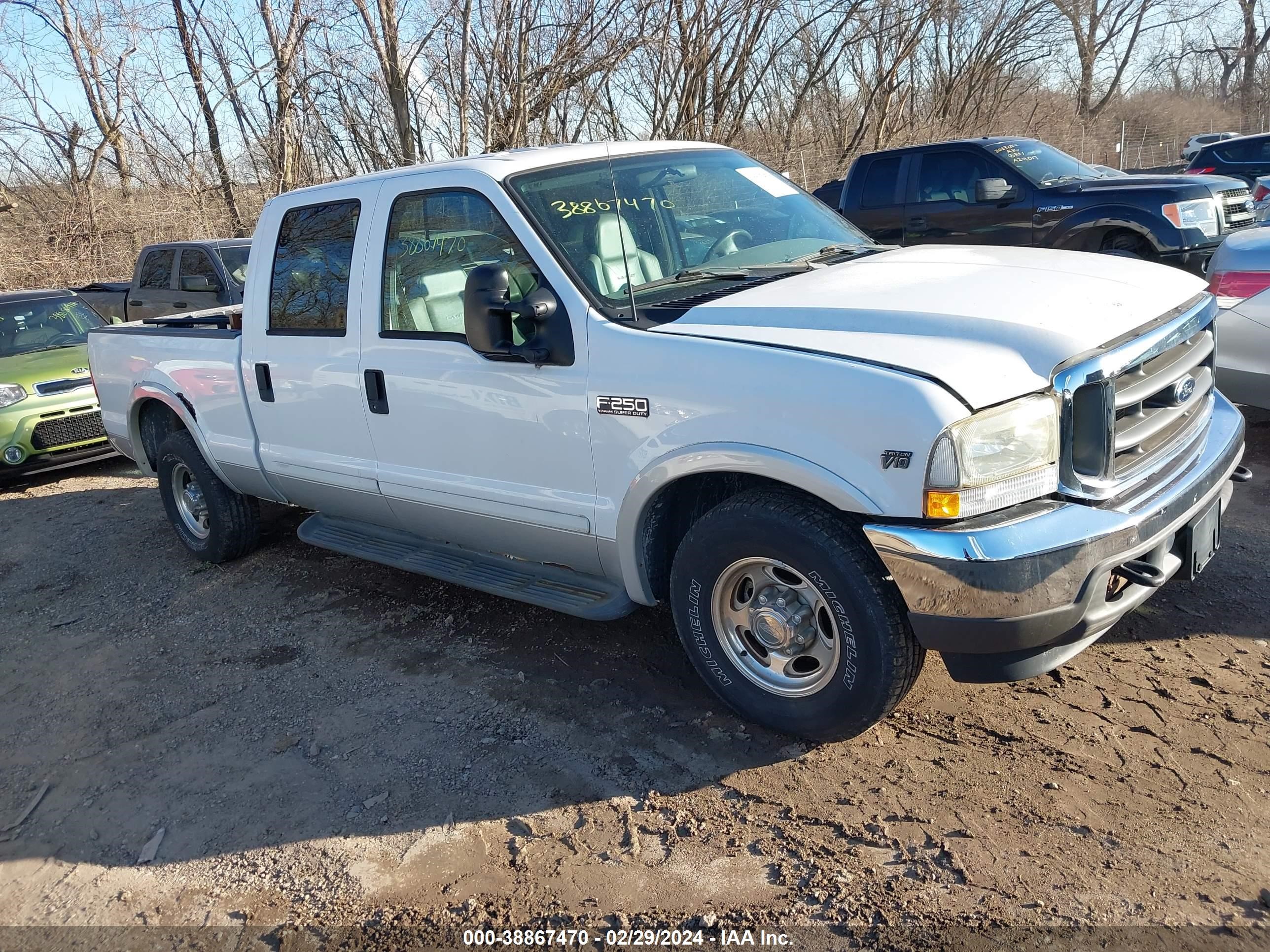 FORD F250 2002 1ftnw20s02ea89737