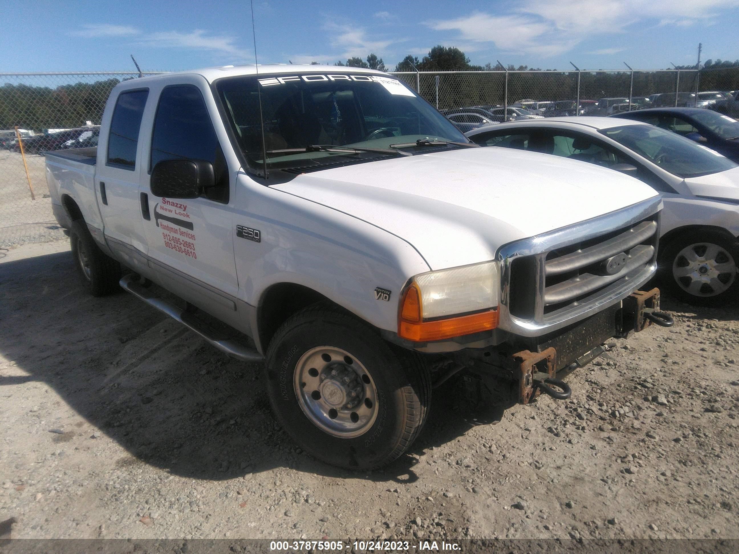 FORD F250 2001 1ftnw20s51ed02938