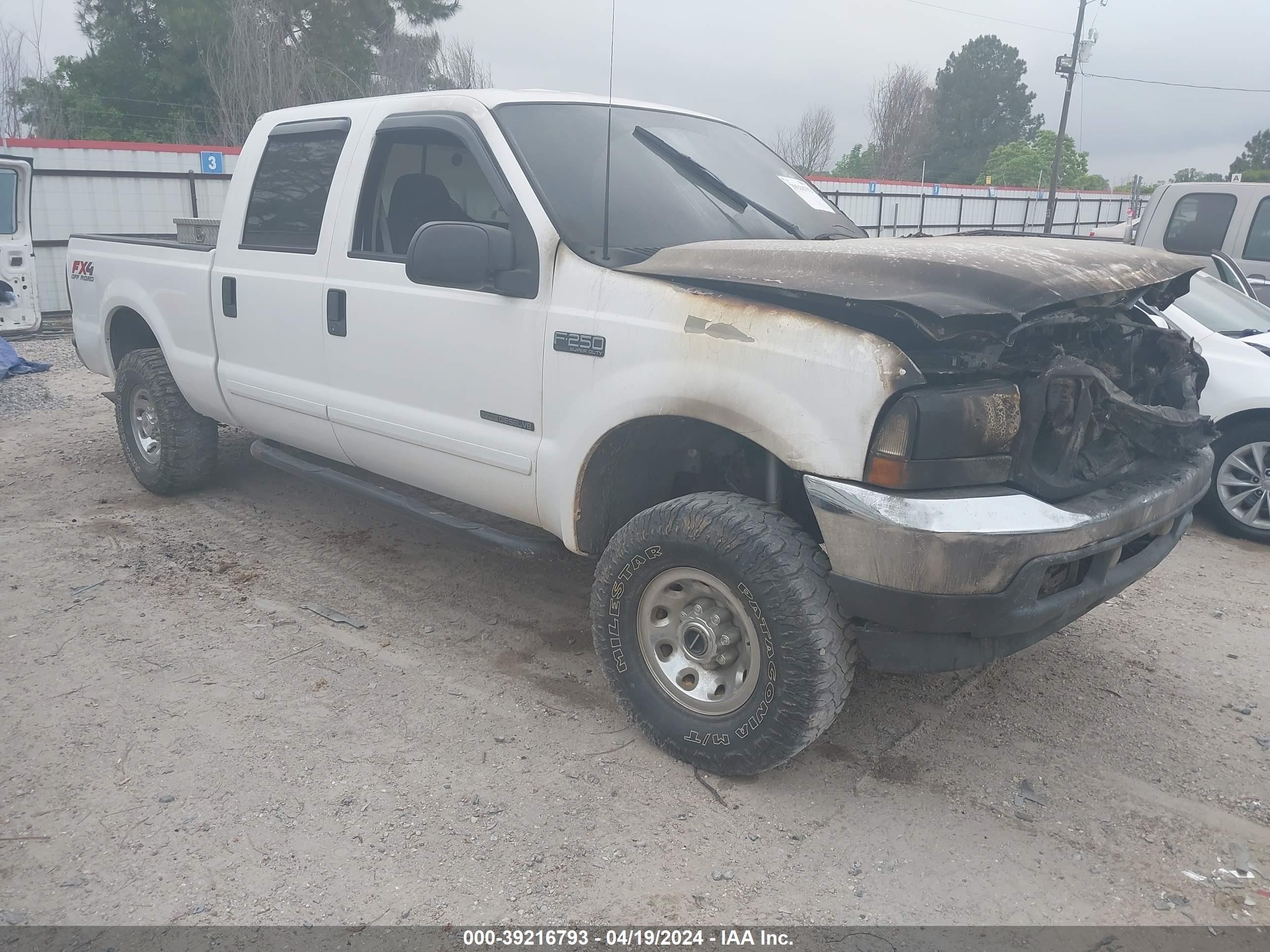 FORD F250 2003 1ftnw21f43ea32721