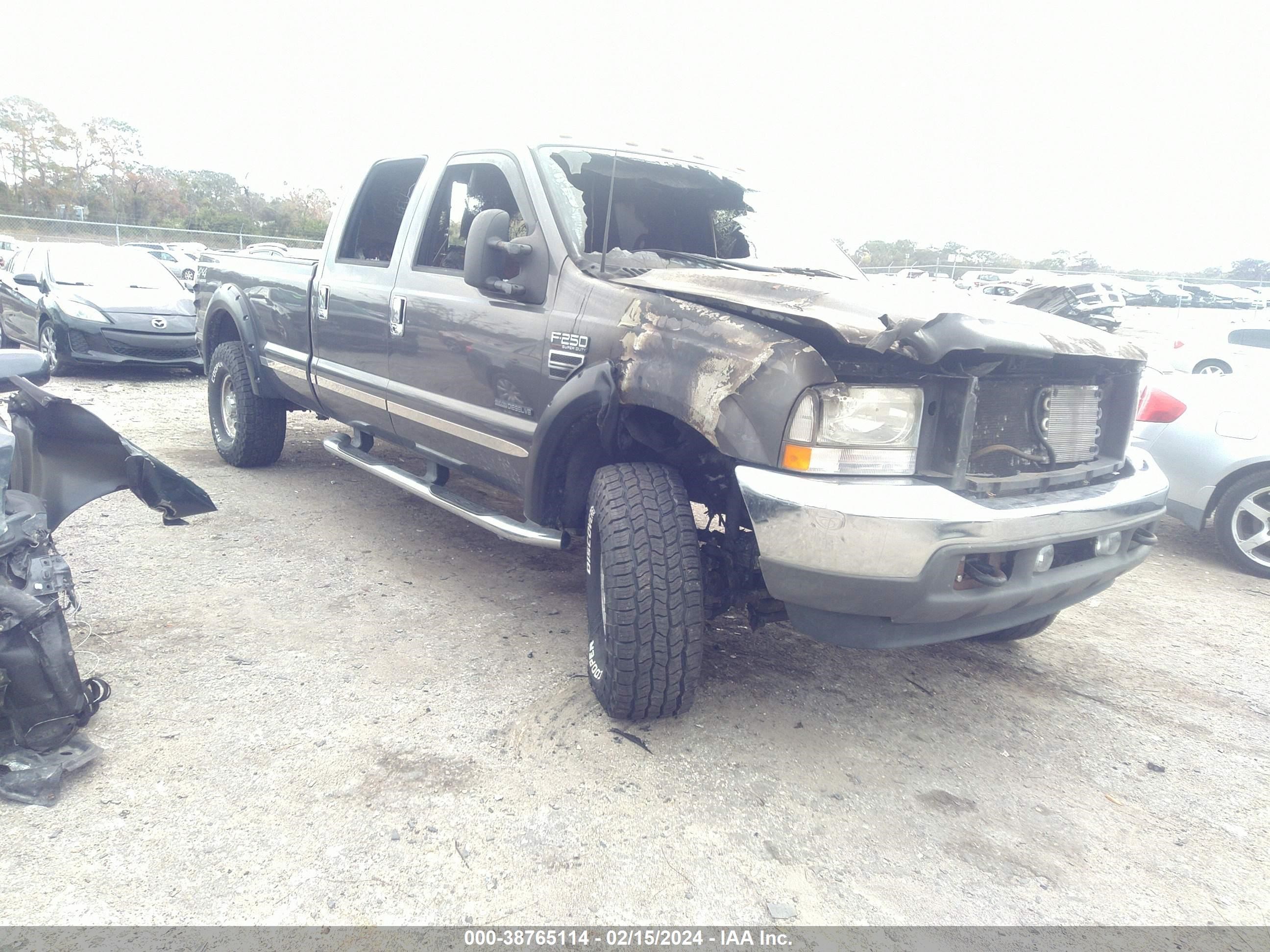 FORD F250 2002 1ftnw21f52eb72663