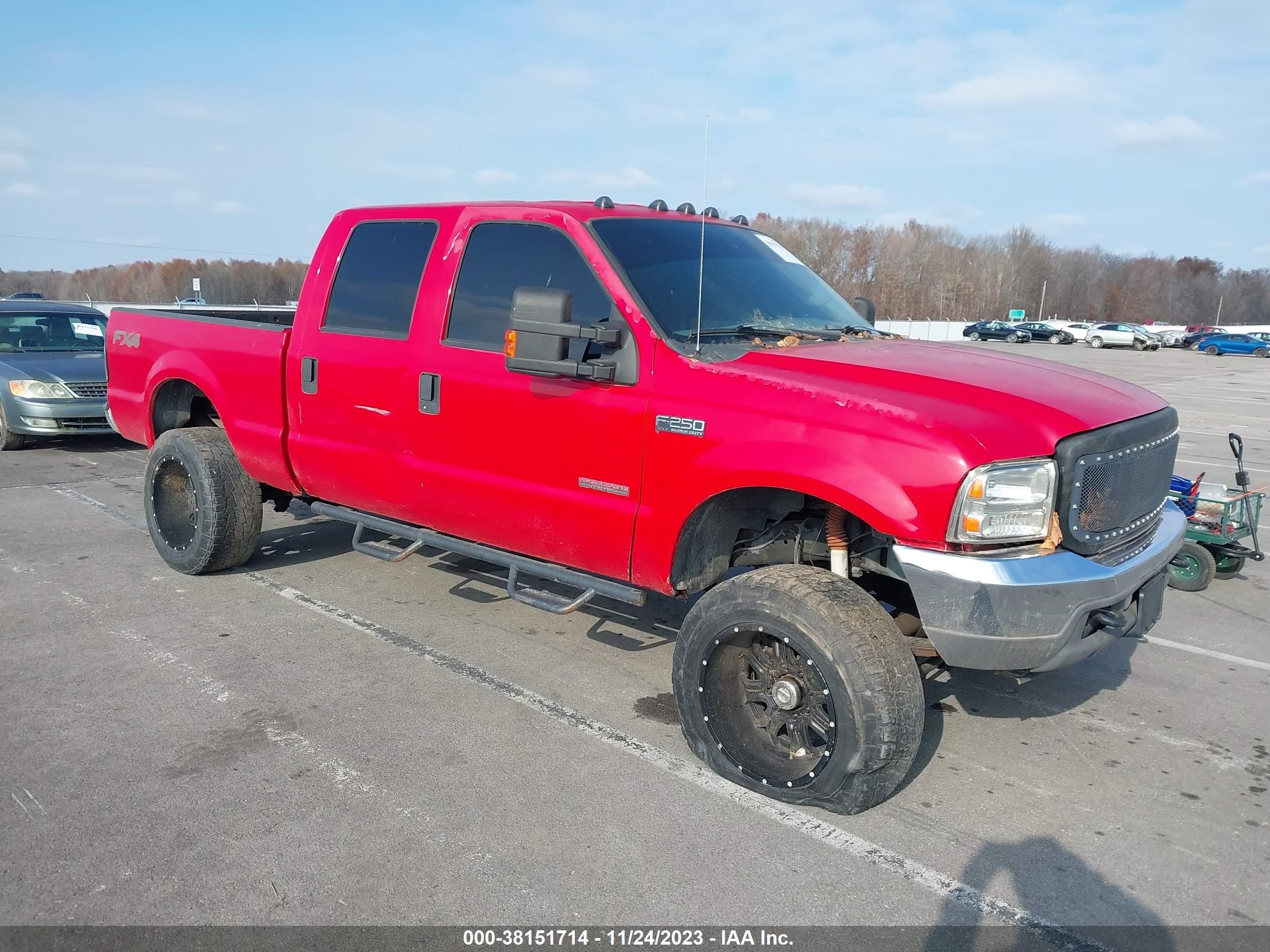 FORD F250 2004 1ftnw21p24ec63286