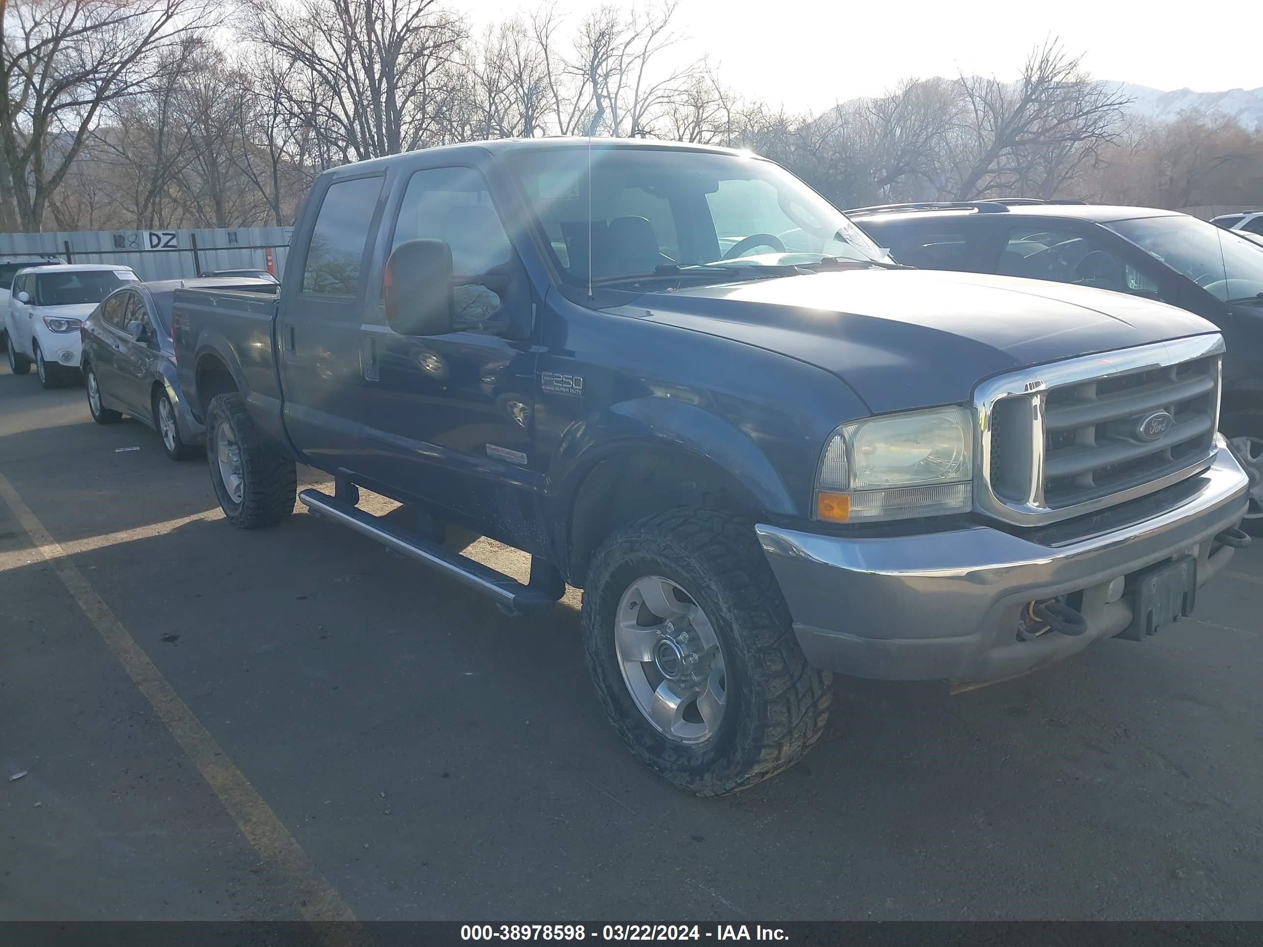 FORD F250 2004 1ftnw21p34ee05144