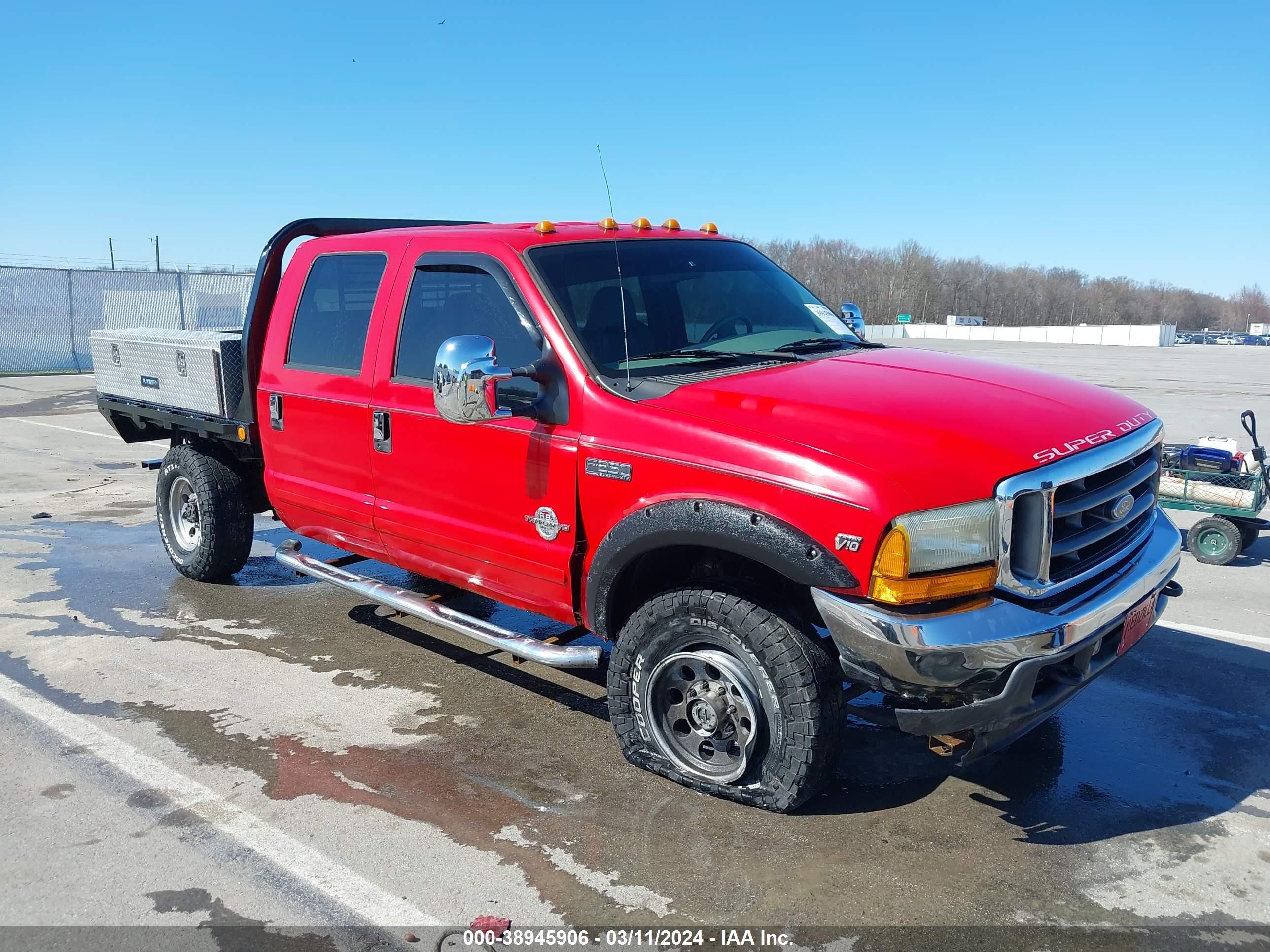 FORD F250 2001 1ftnw21s01ed34517