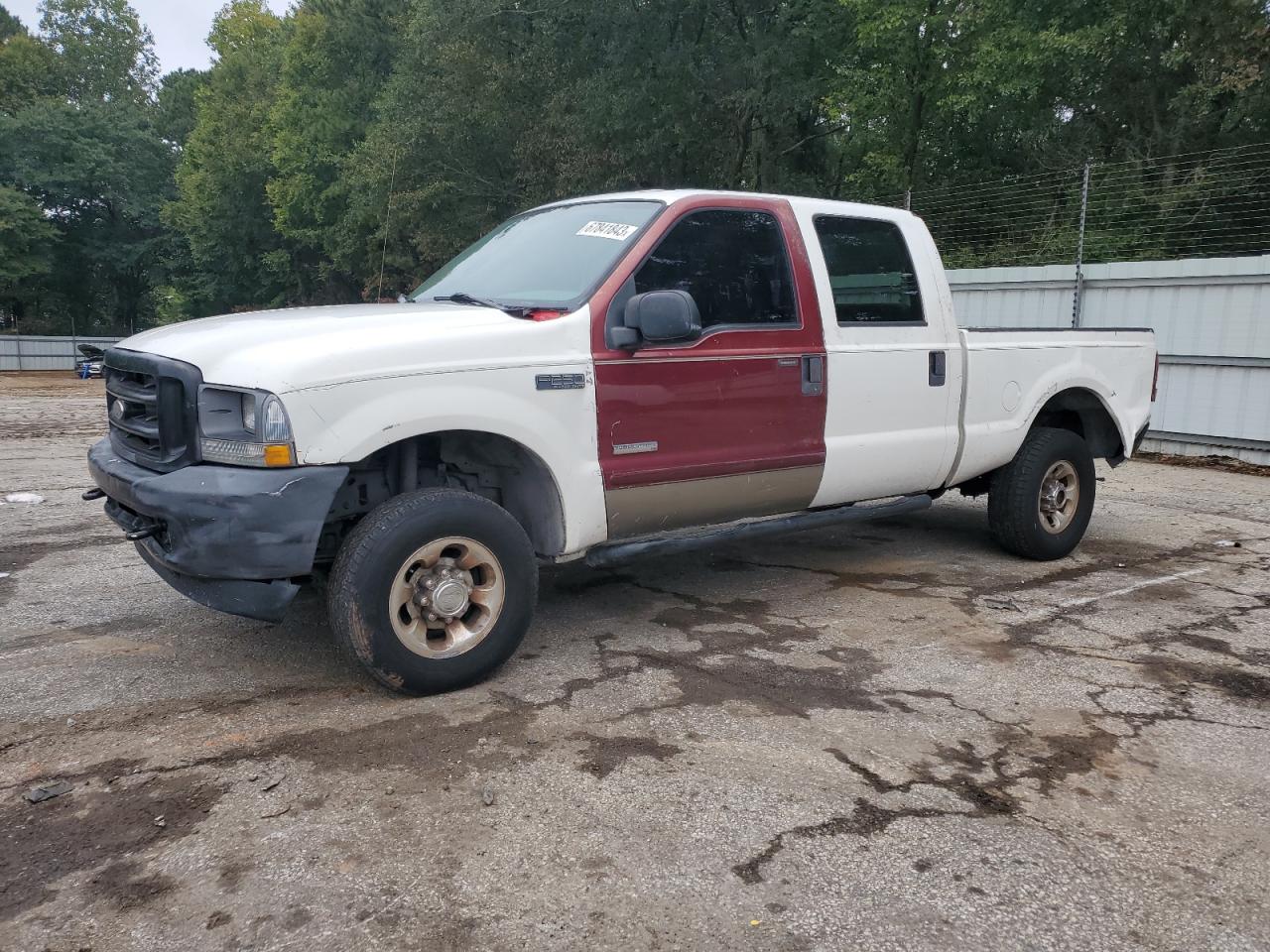 FORD F250 2004 1ftnw21s54ea77732