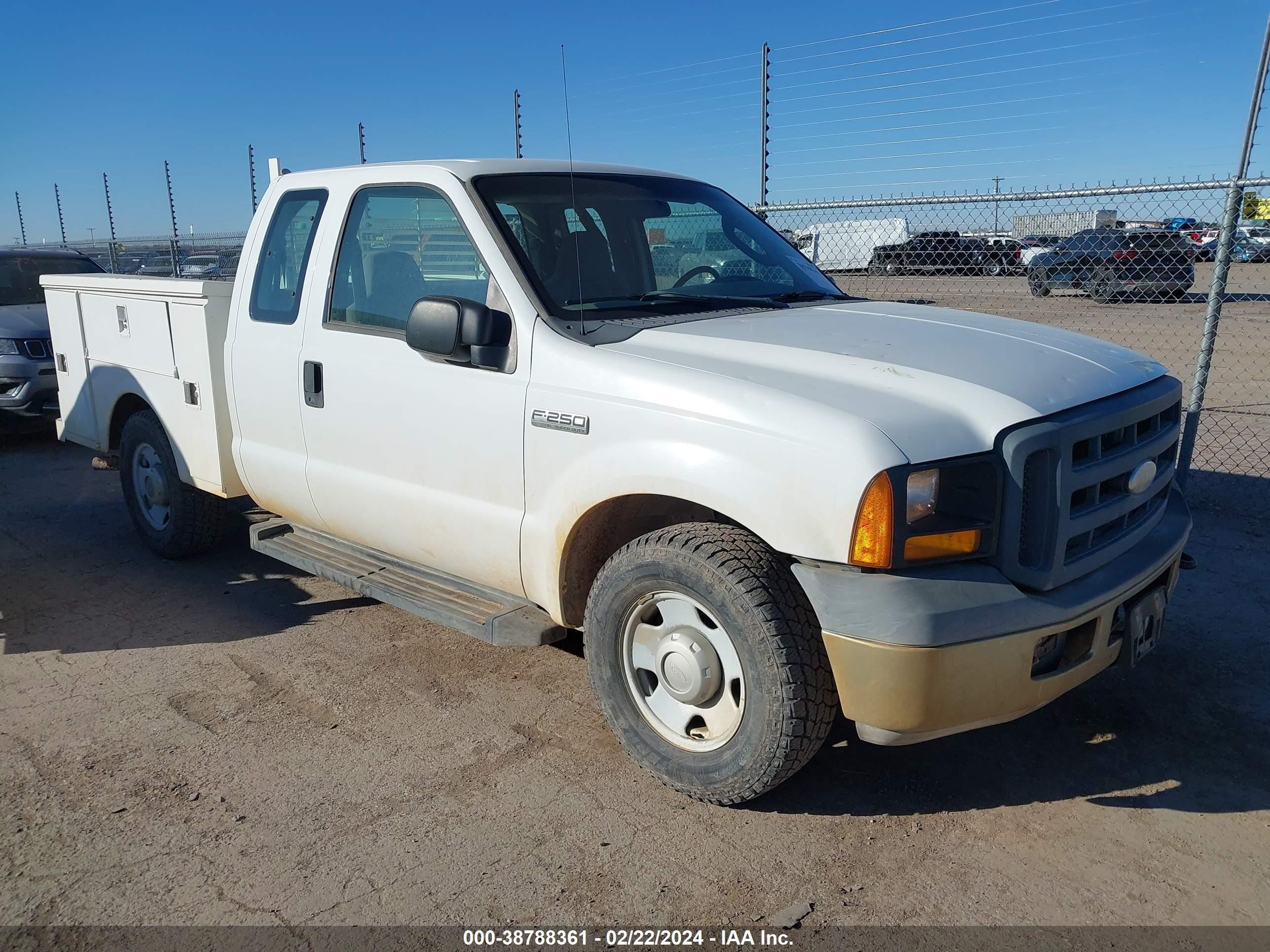 FORD F250 2007 1ftnx20547eb27615